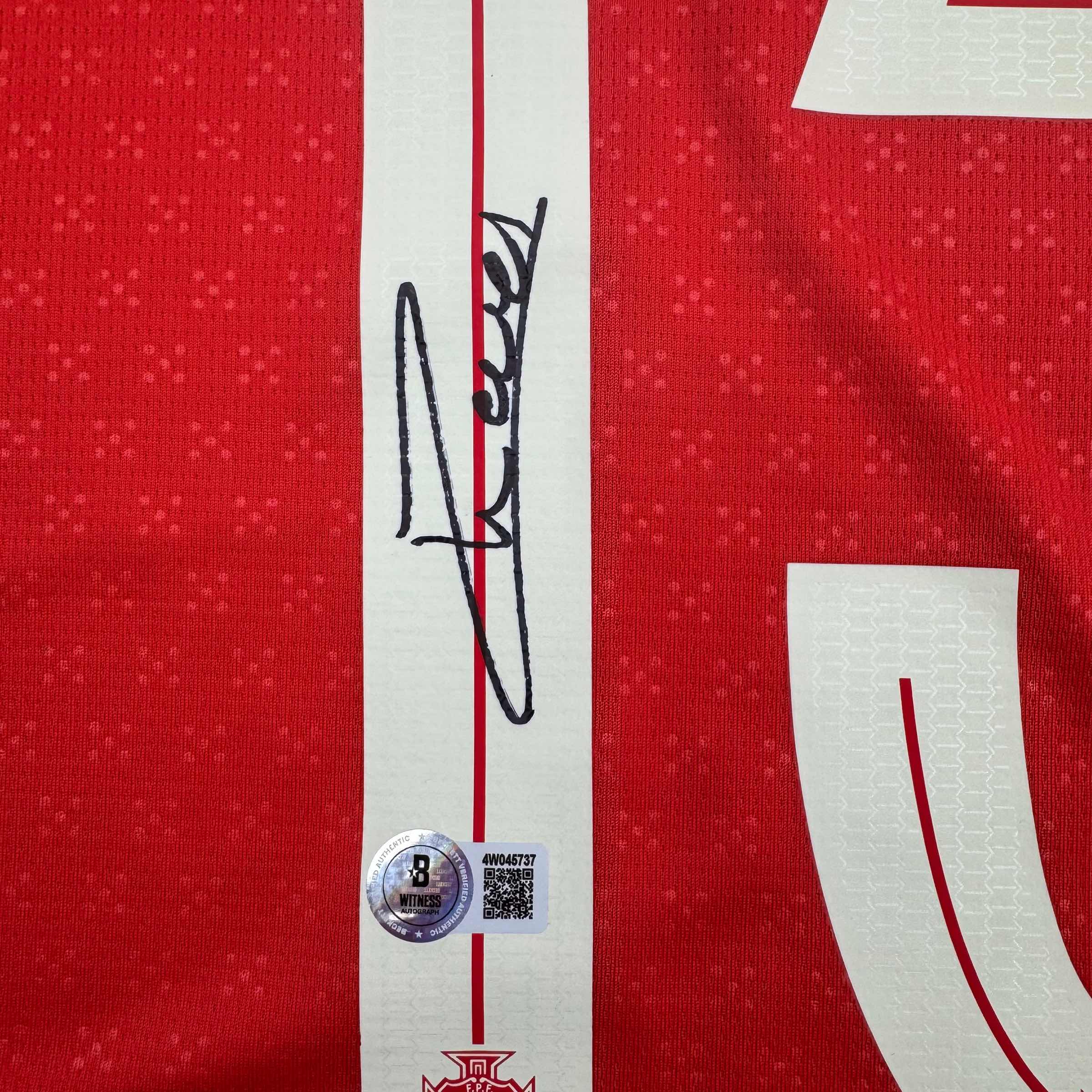 Autographed Joao Neves Portugal Soccer Team World Cup Jersey - Image 3