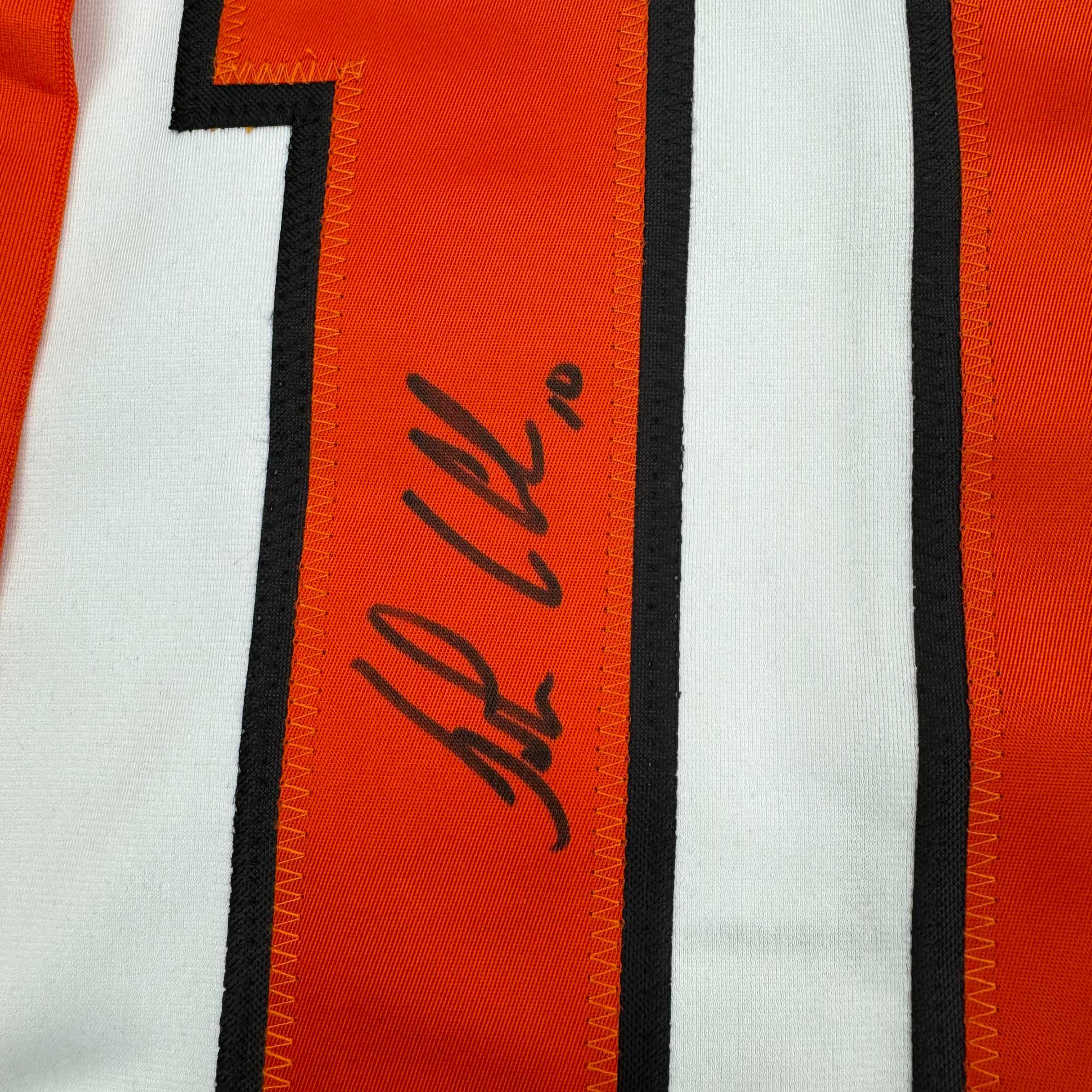 Autographed/Signed John LeClair Philadelphia White Hockey Jersey JSA COA - Image 3