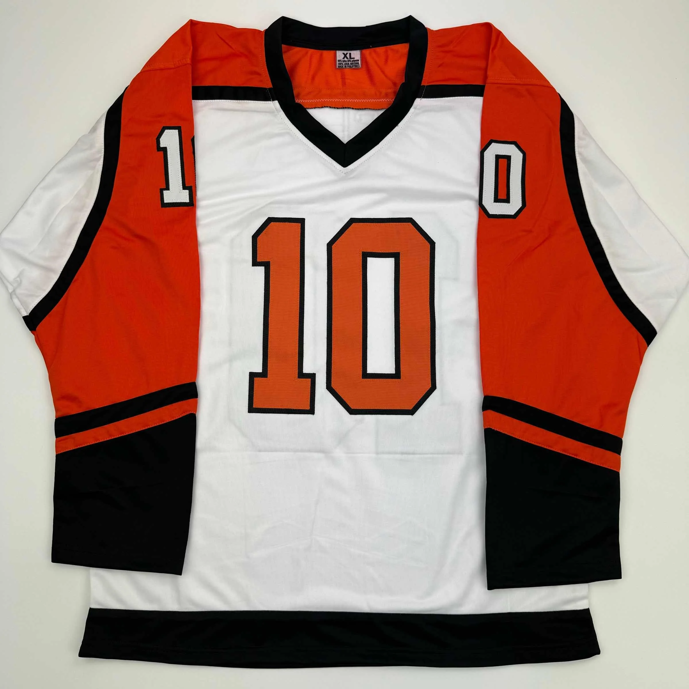 Autographed/Signed John LeClair Philadelphia White Hockey Jersey JSA COA - Image 4