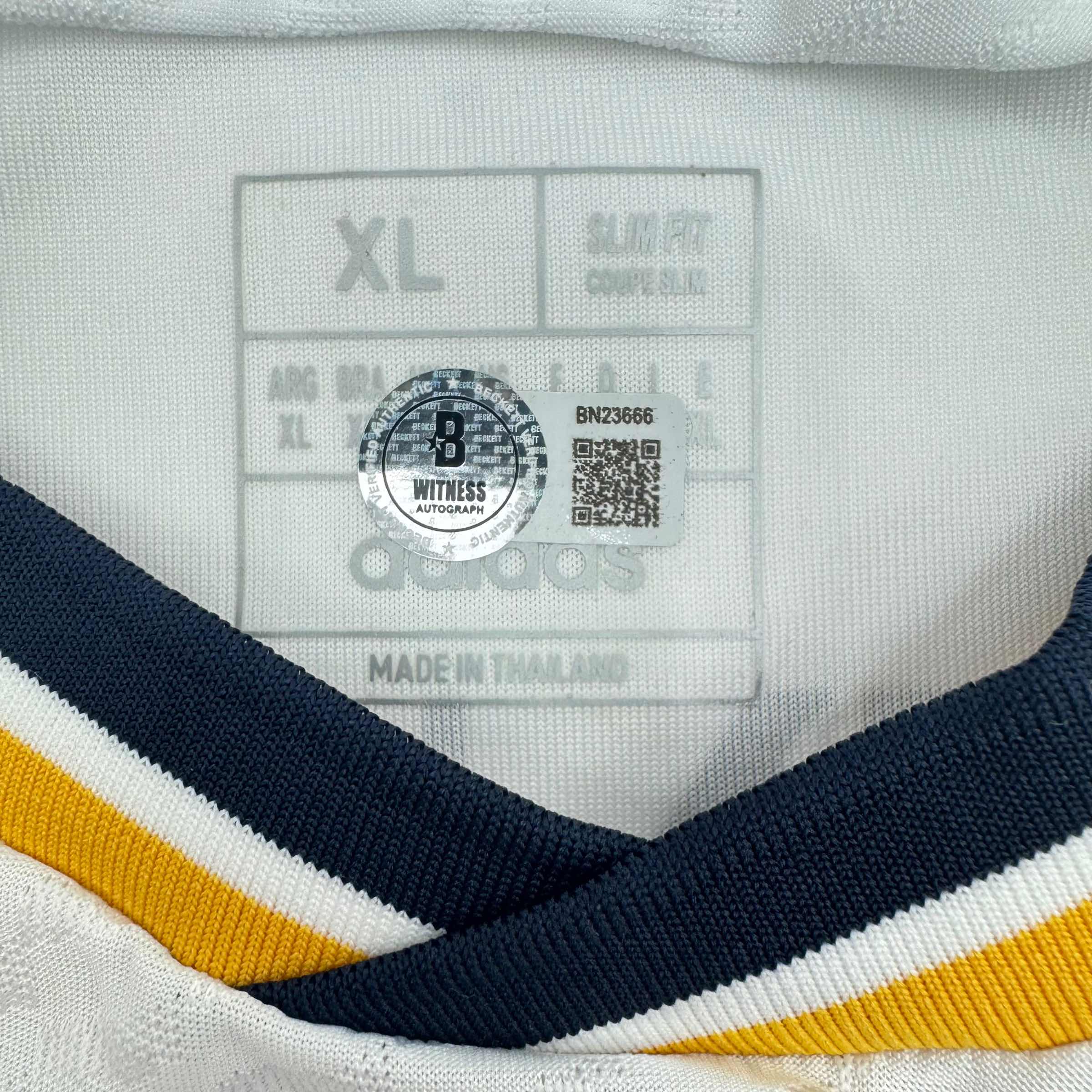 Autographed/Signed Jude Bellingham Real Madrid White Soccer Jersey Beckett BAS COA - Image 3