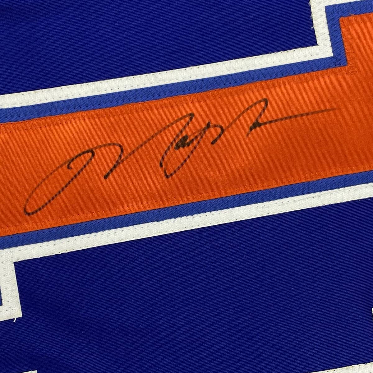 Autographed Mark Messier Edmonton Blue Hockey Jersey - Image 3
