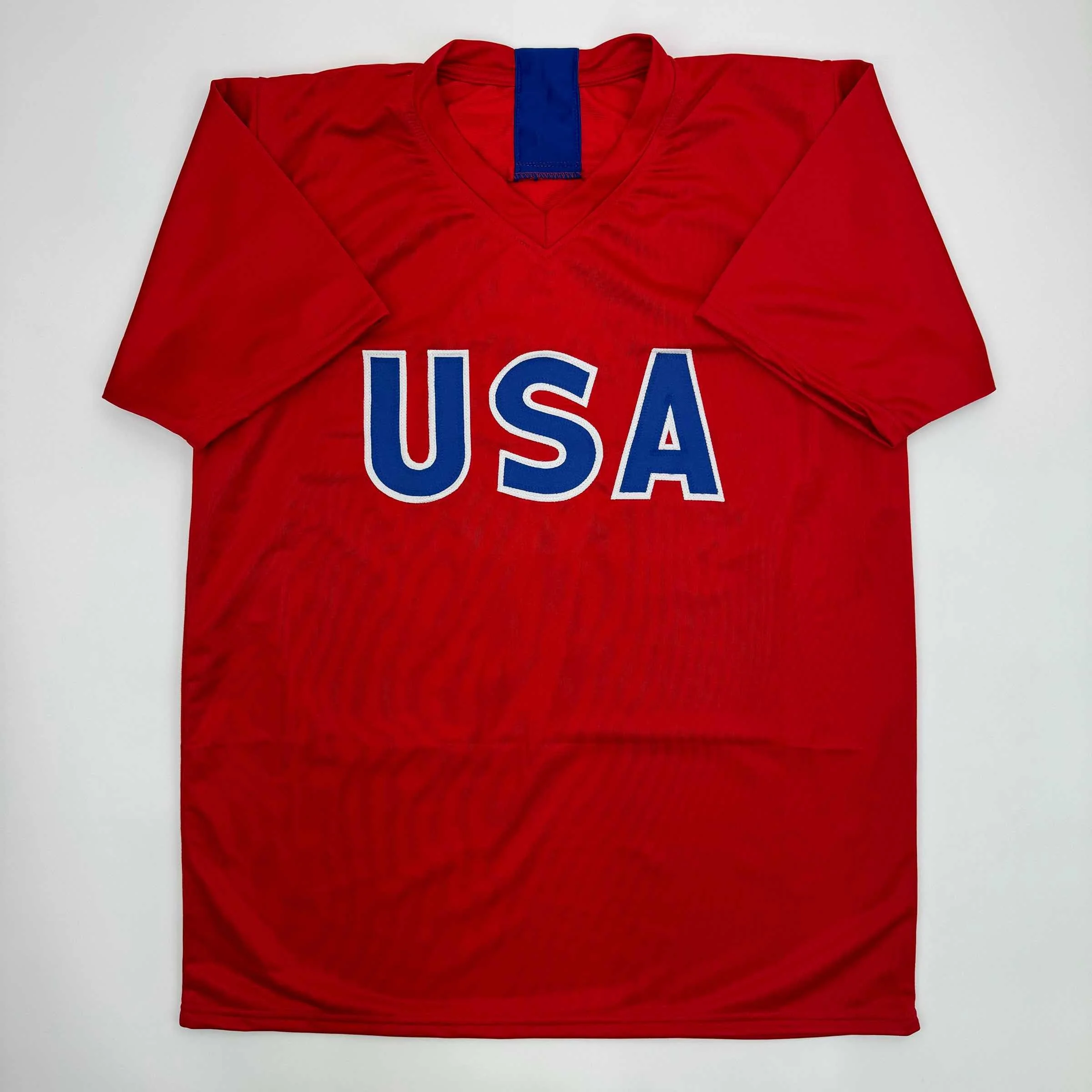 Autographed Mia Hamm Red Soccer Team USA World Cup Jersey - Image 4