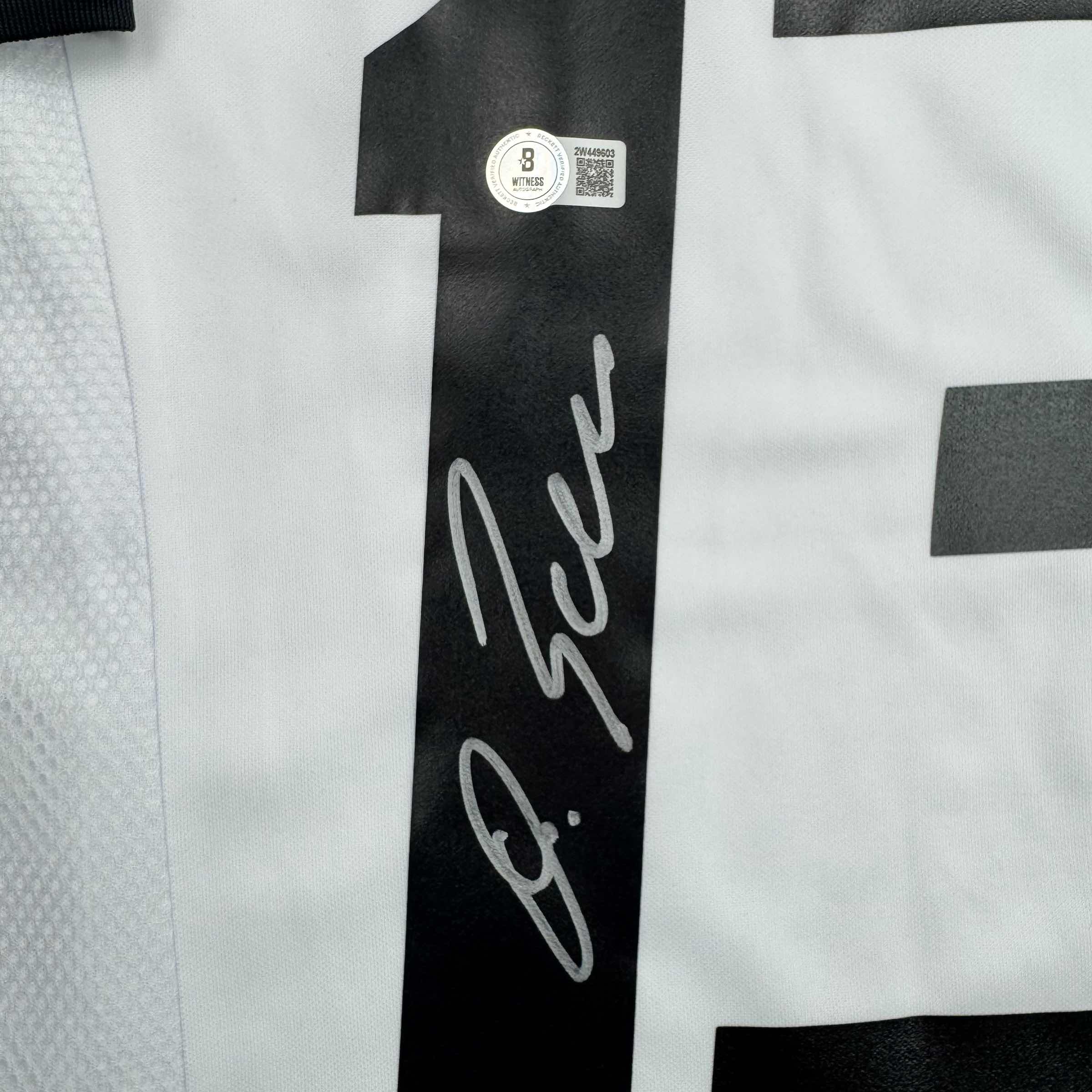 Autographed Michael Ballack Germany White Soccer World Cup Jersey - Image 3