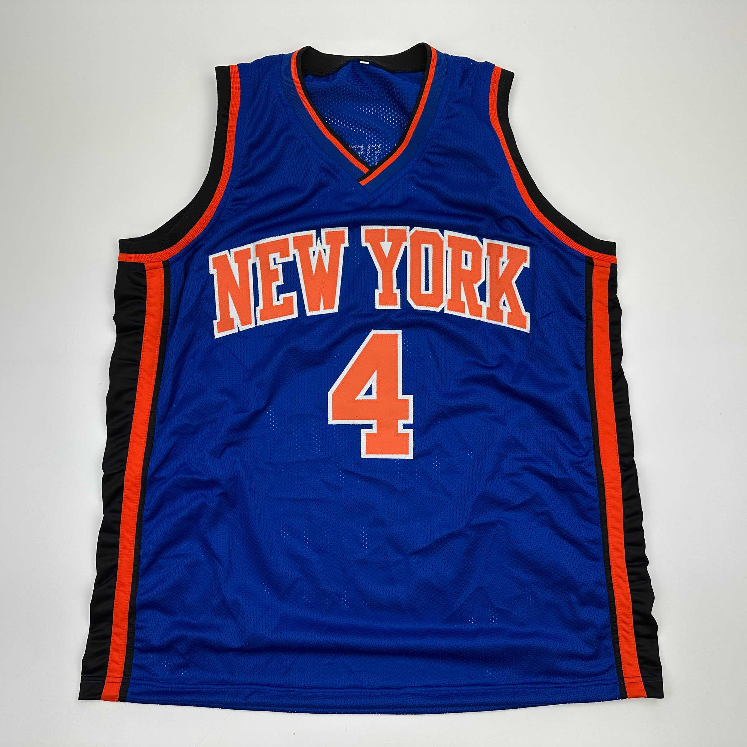 Autographed New York Knicks Nate Robinson Blue Basketball Jersey - Image 4