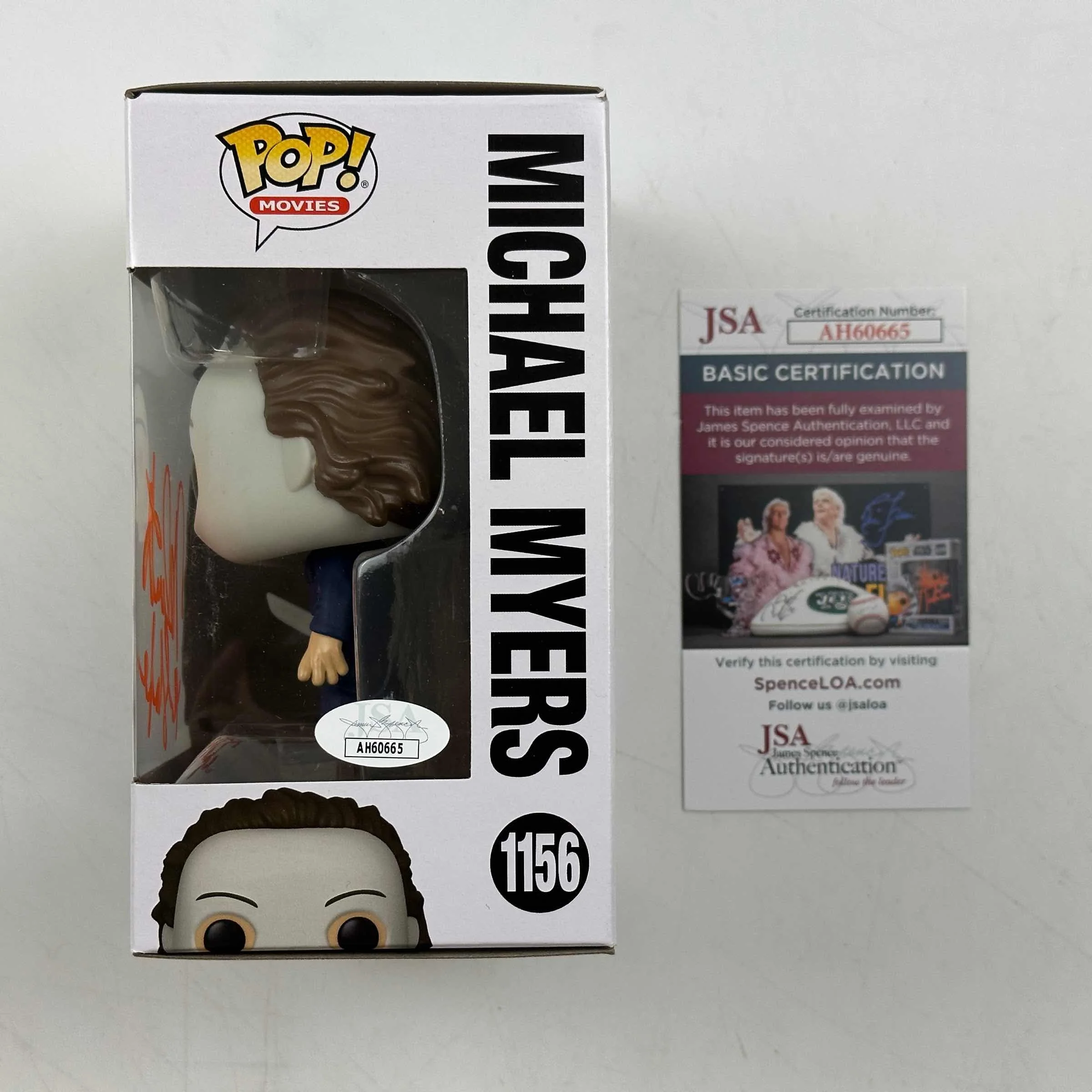 Autographed/Signed Nick Castle Michael Myers Halloween Funko Pop #1156 Movie Figurine Toy JSA COA - Image 2