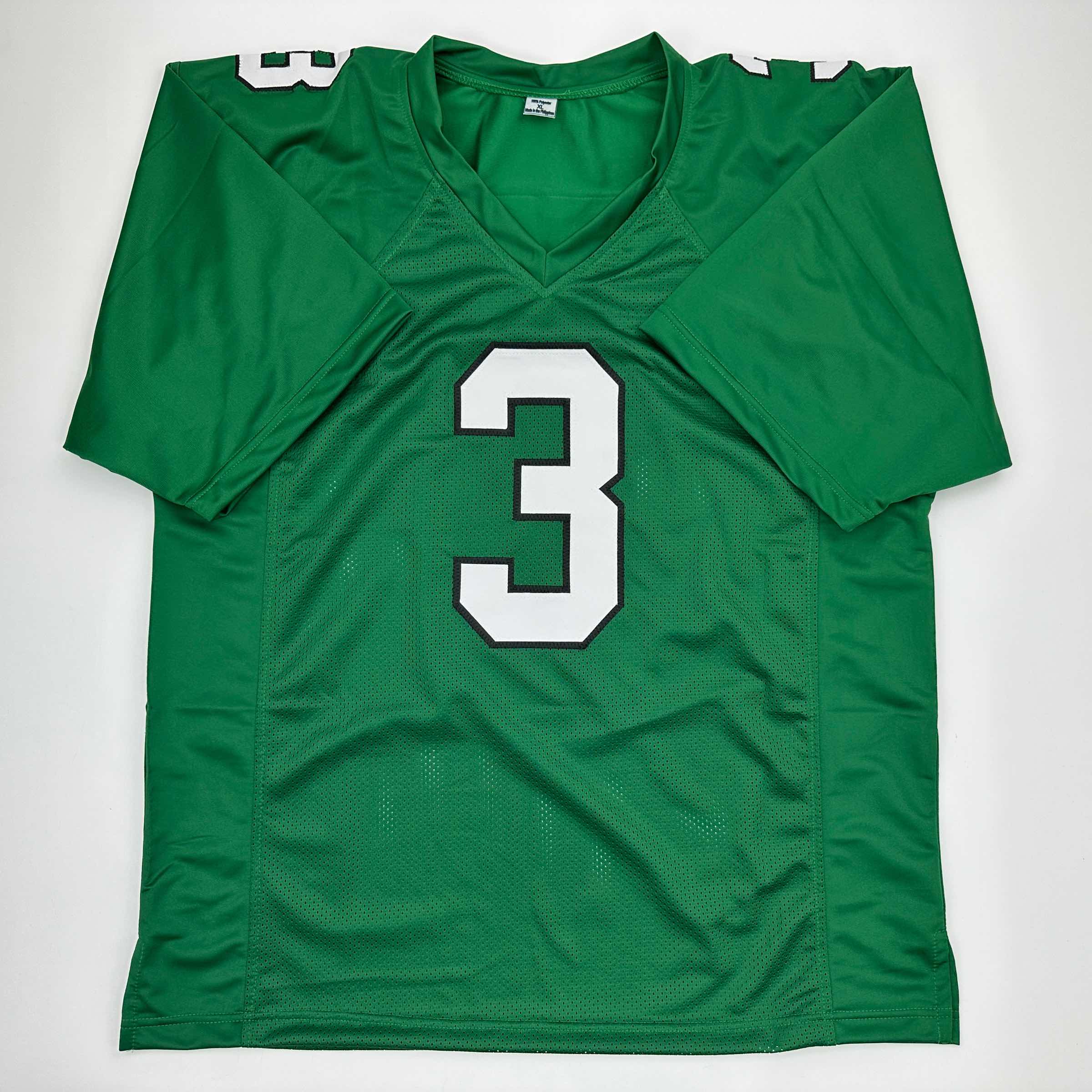 Autographed/Signed Nolan Smith Jr. Philadelphia Kelly Green Football Jersey JSA COA - Image 4