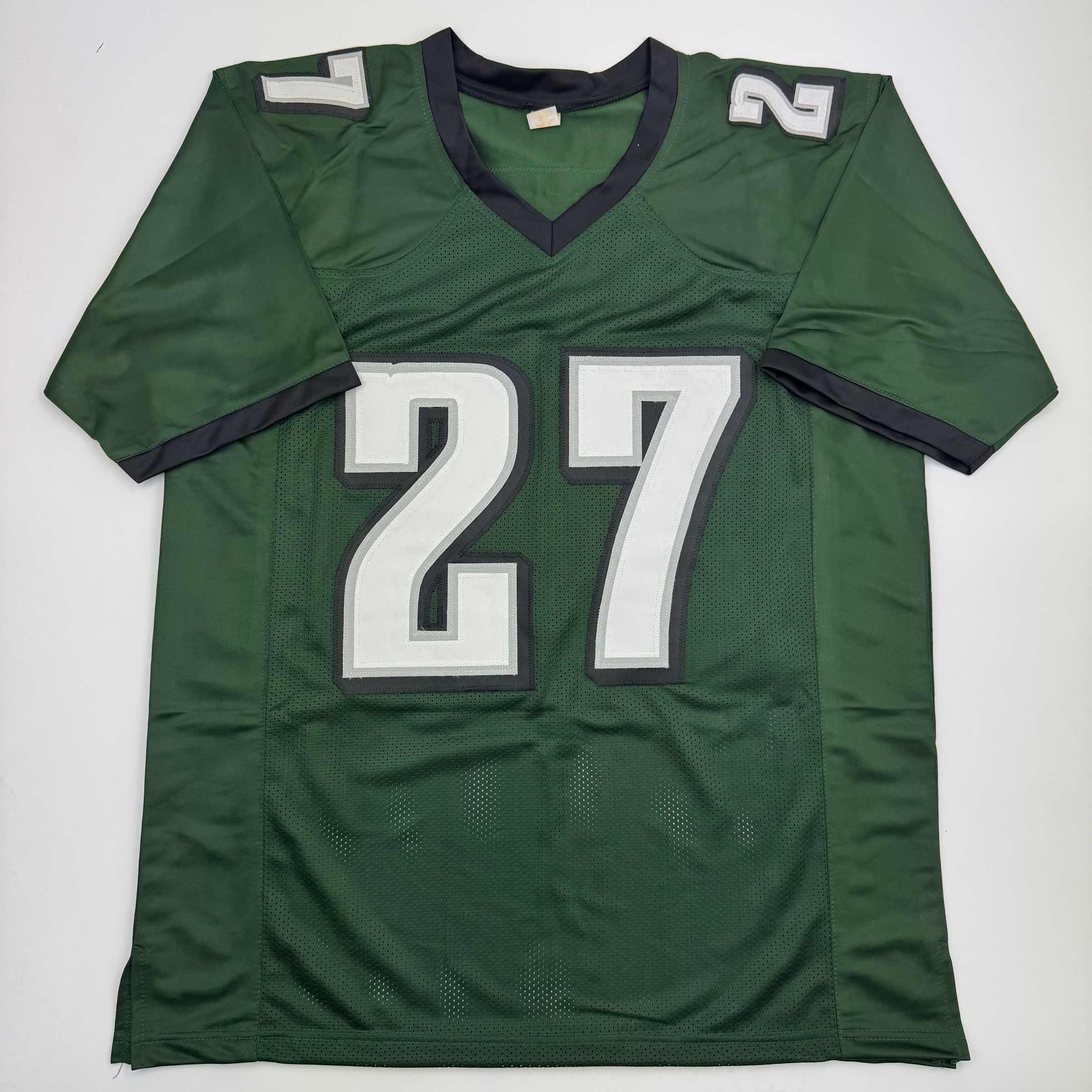 Autographed Quinyon Mitchell Philadelphia Green Football Jersey - Image 4