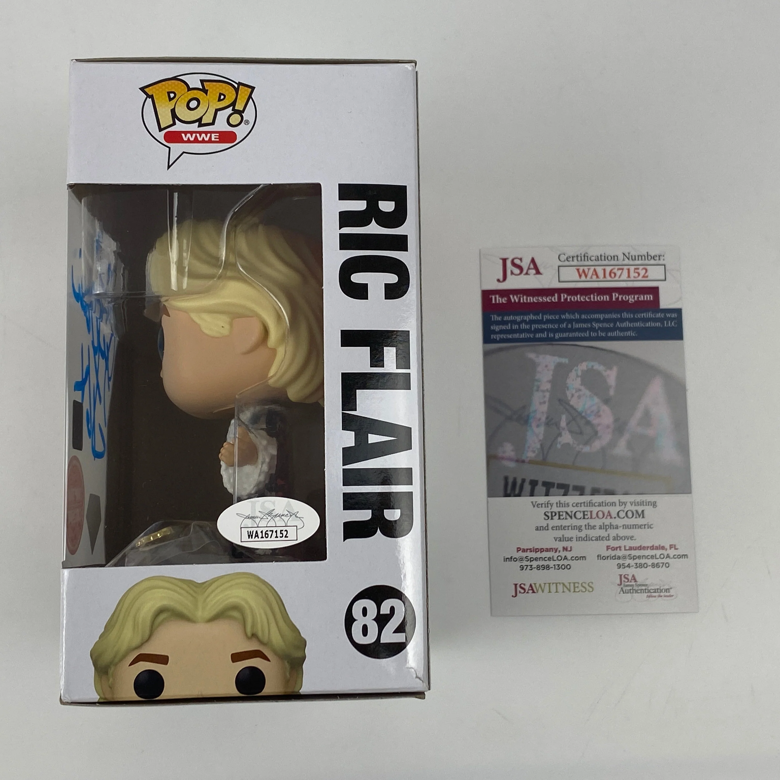 Autographed/Signed Ric Flair 16x #82 Funko Pop Diamond Collection WWE WWF Figurine JSA COA - Image 2