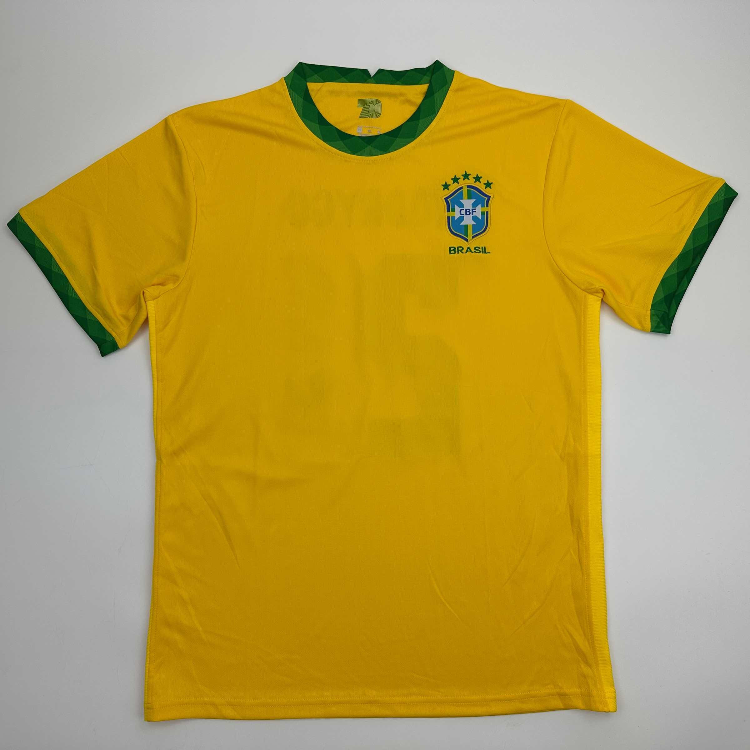 Autographed Rodrygo Silva de Goes Brazil Yellow Soccer World Cup Jersey - Image 4