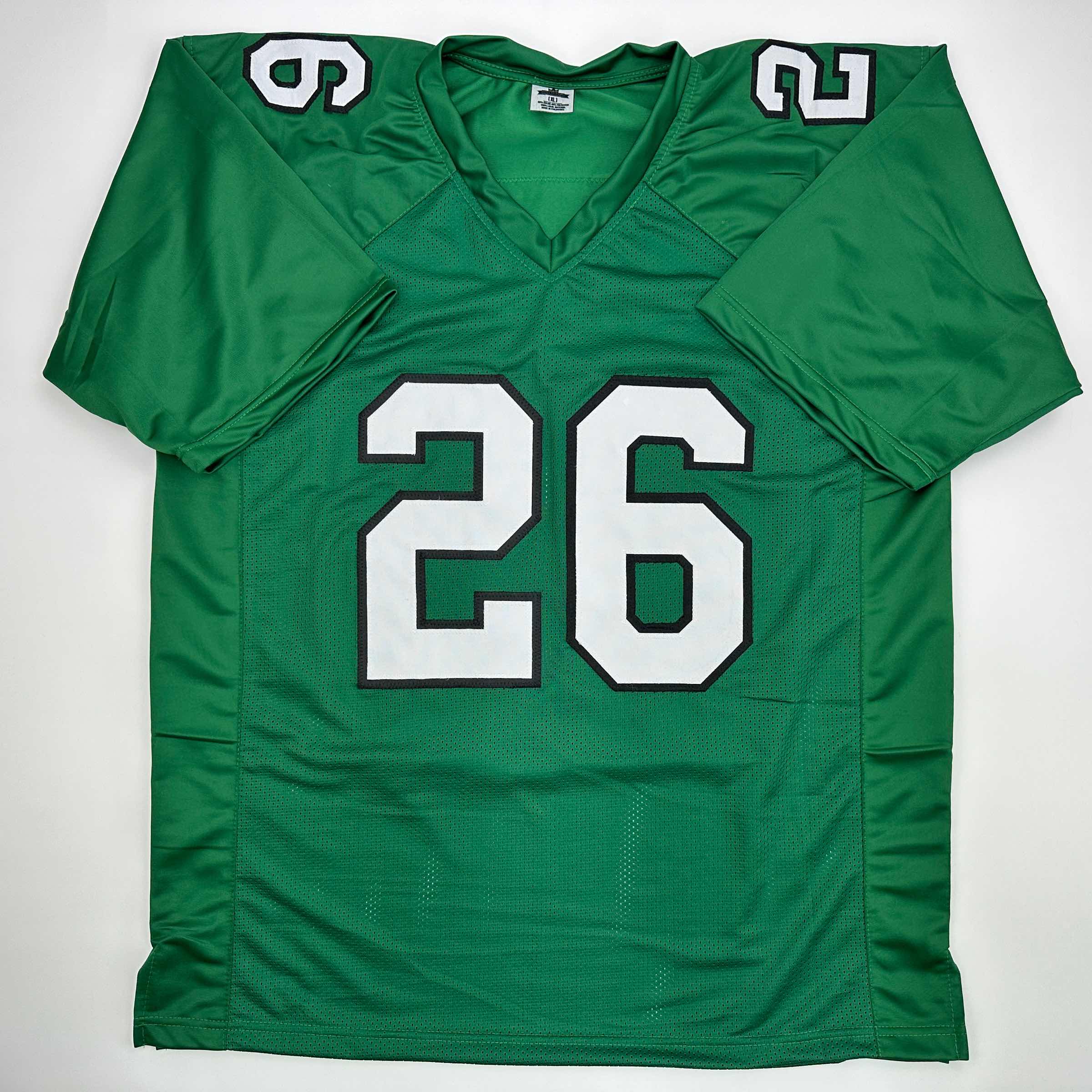 Autographed Philadelphia Eagles Saquon Barkley Football Jersey - Image 3