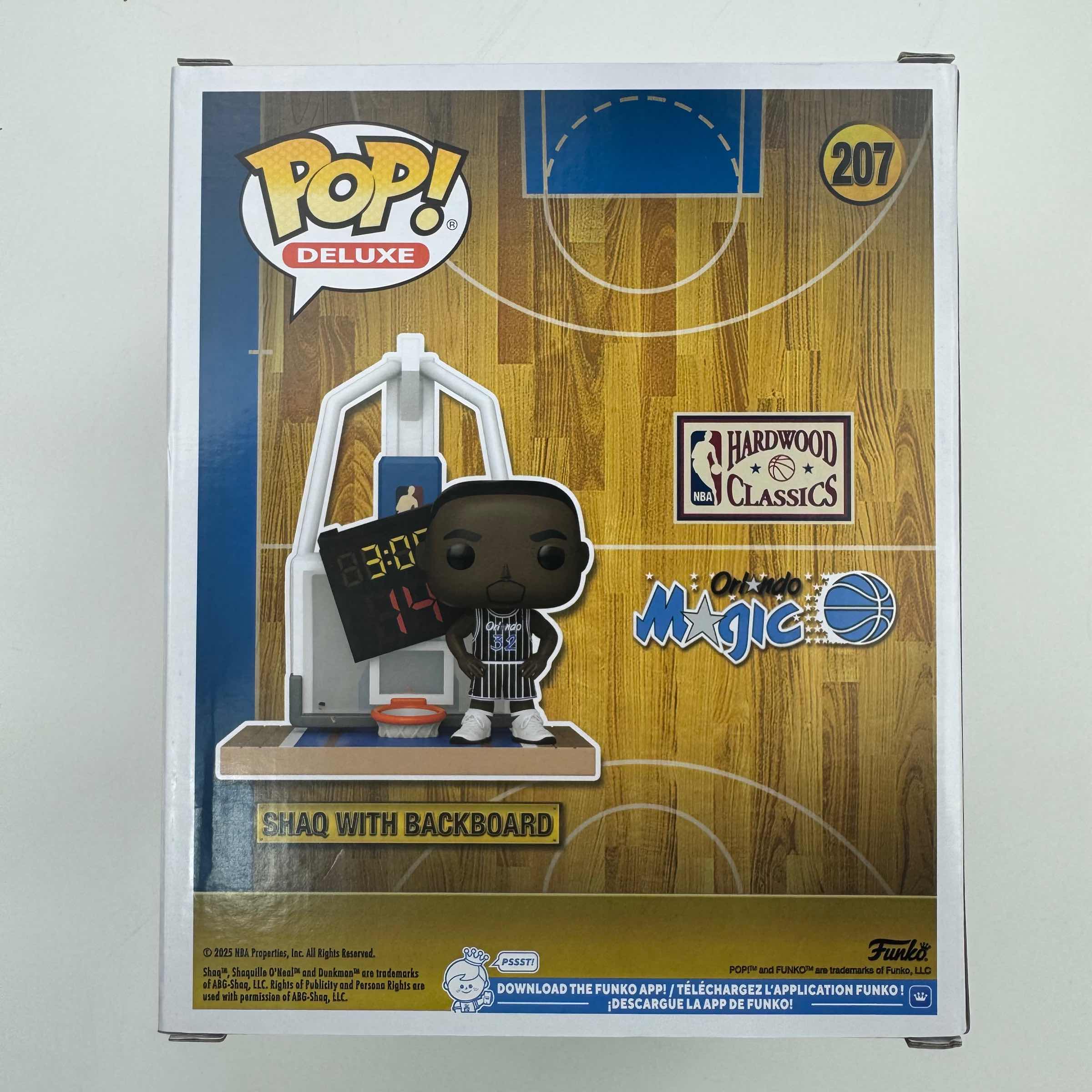 Autographed/Signed Shaq Shaquille O'Neal Orlando Magic Basketball Funko Pop #207 Figurine PSA COA - Image 4