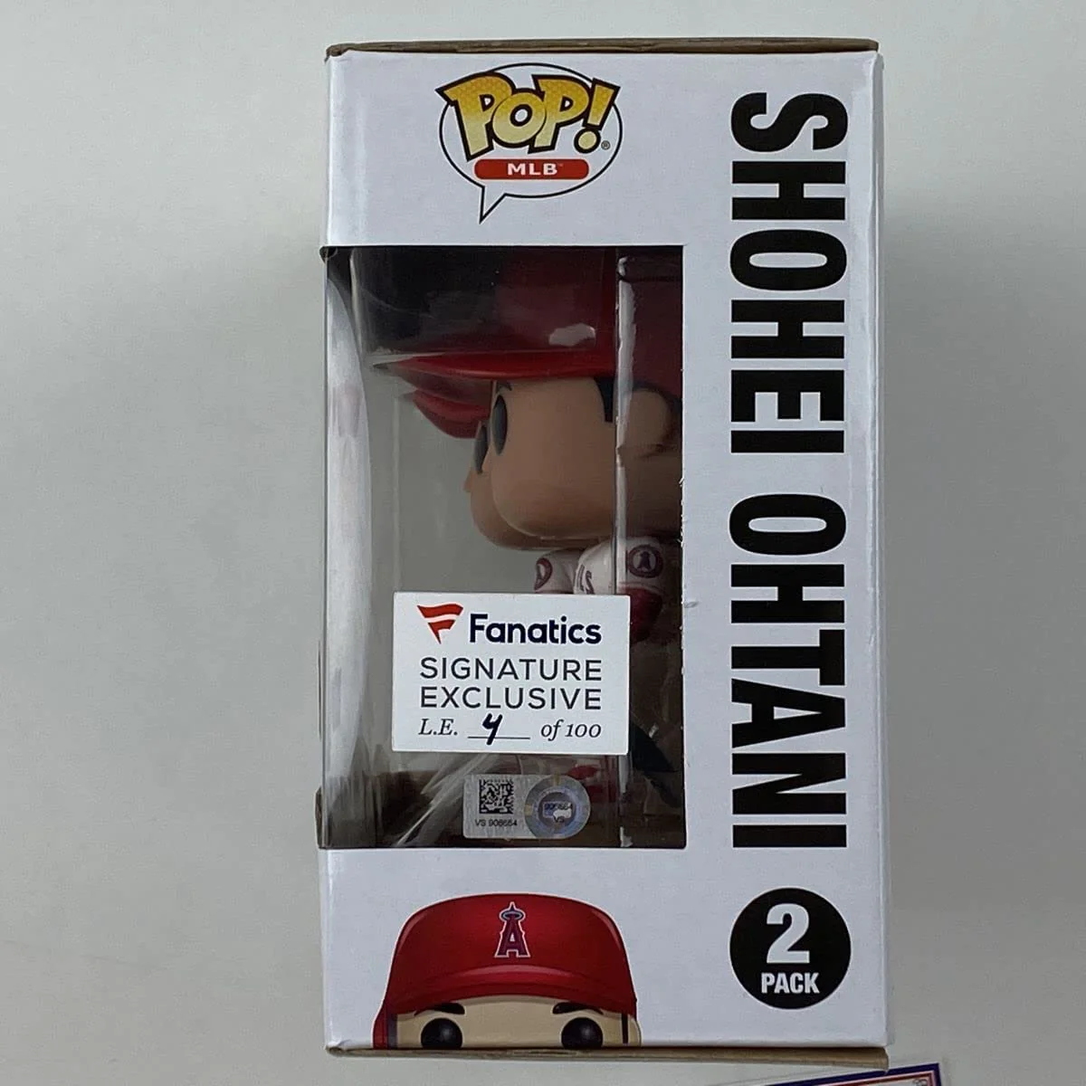 Autographed/Signed Shohei Ohtani Los Angeles Angels of Anaheim Funko Pop Baseball Figurine Fanatics COA Auto - Image 3