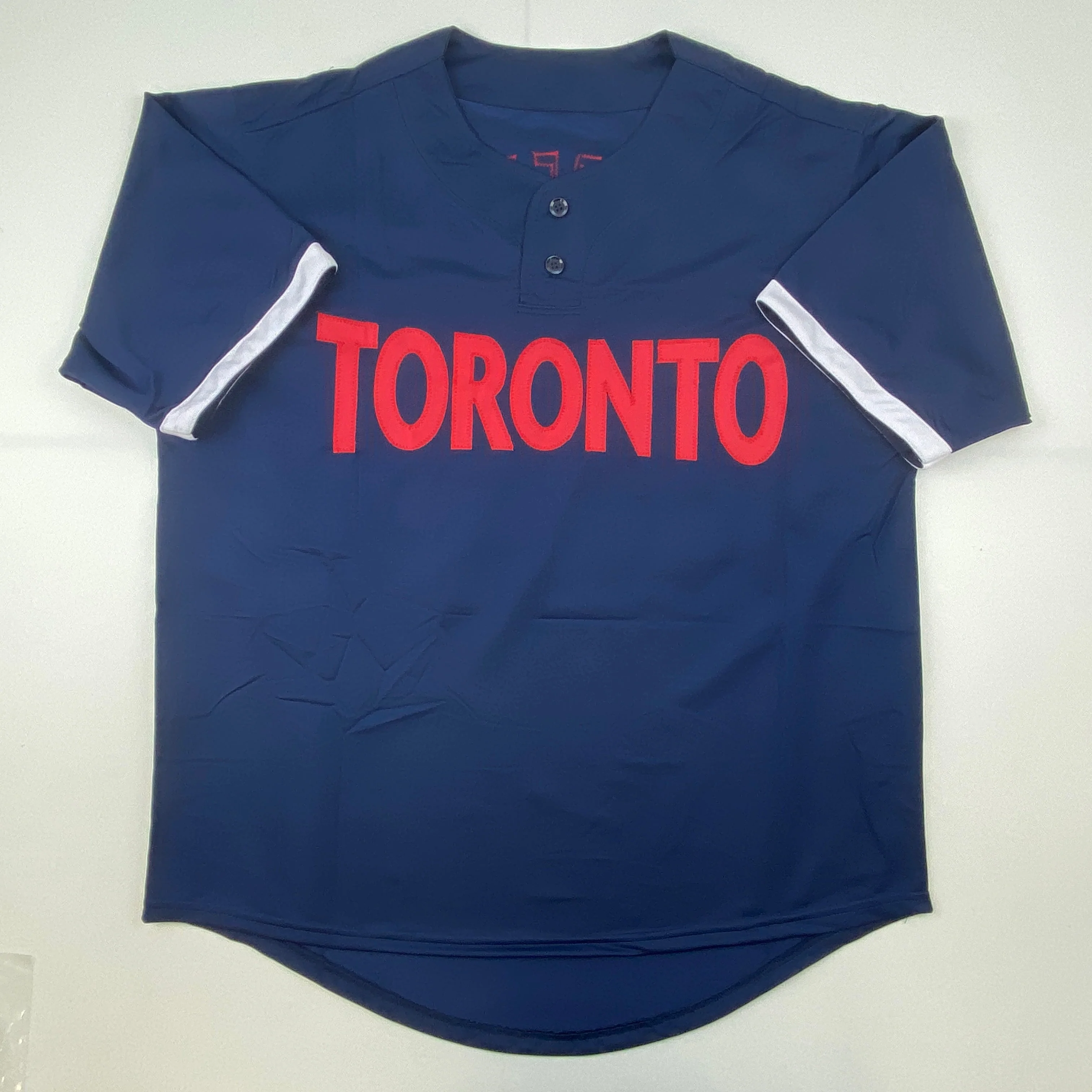 Autographed Vladimir Vlad Guerrero Jr. 2021 All-Star Game Blue Baseball Jersey - Image 4