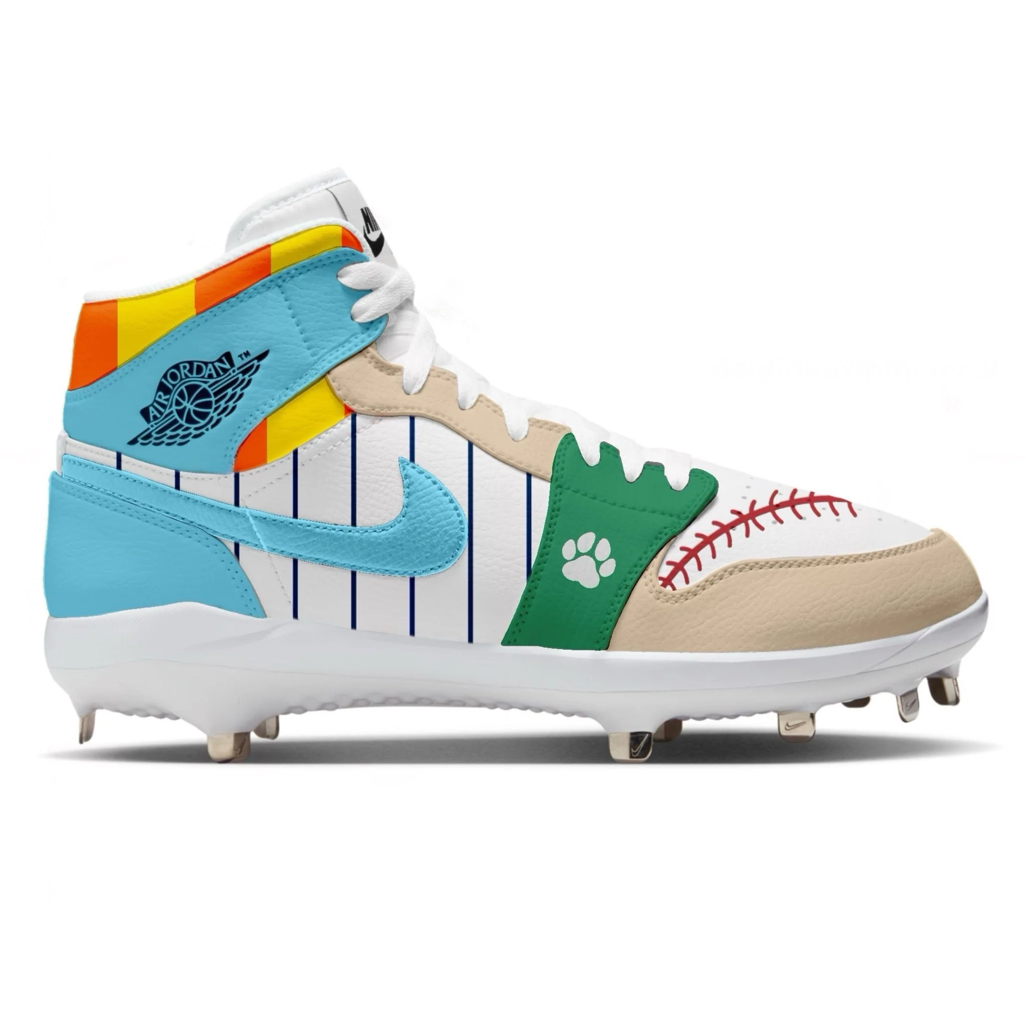 "Backyard Legends" Jordan 1 Retro Cleats