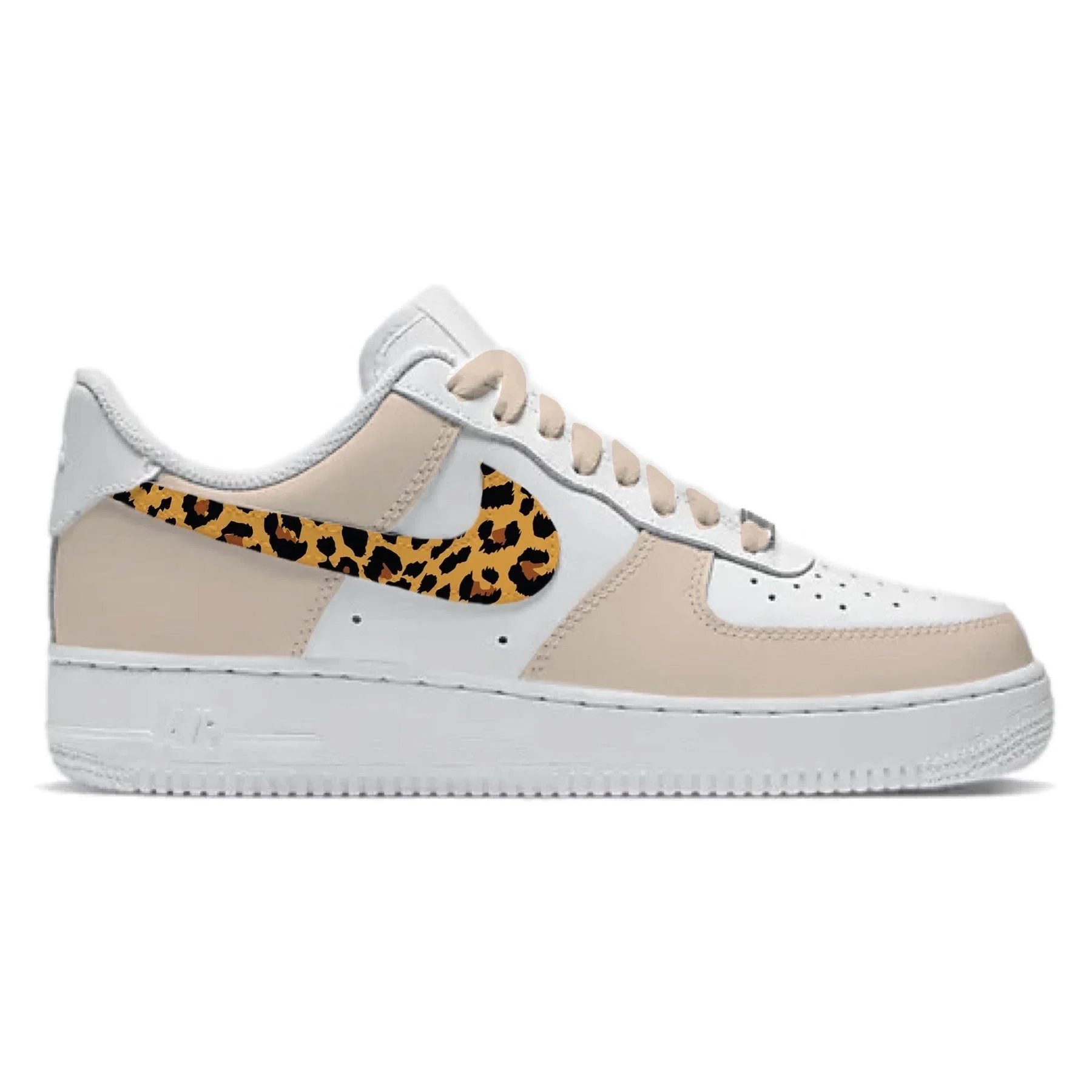 "Beige Cheetah" Nike Air Force 1 Low Shoes