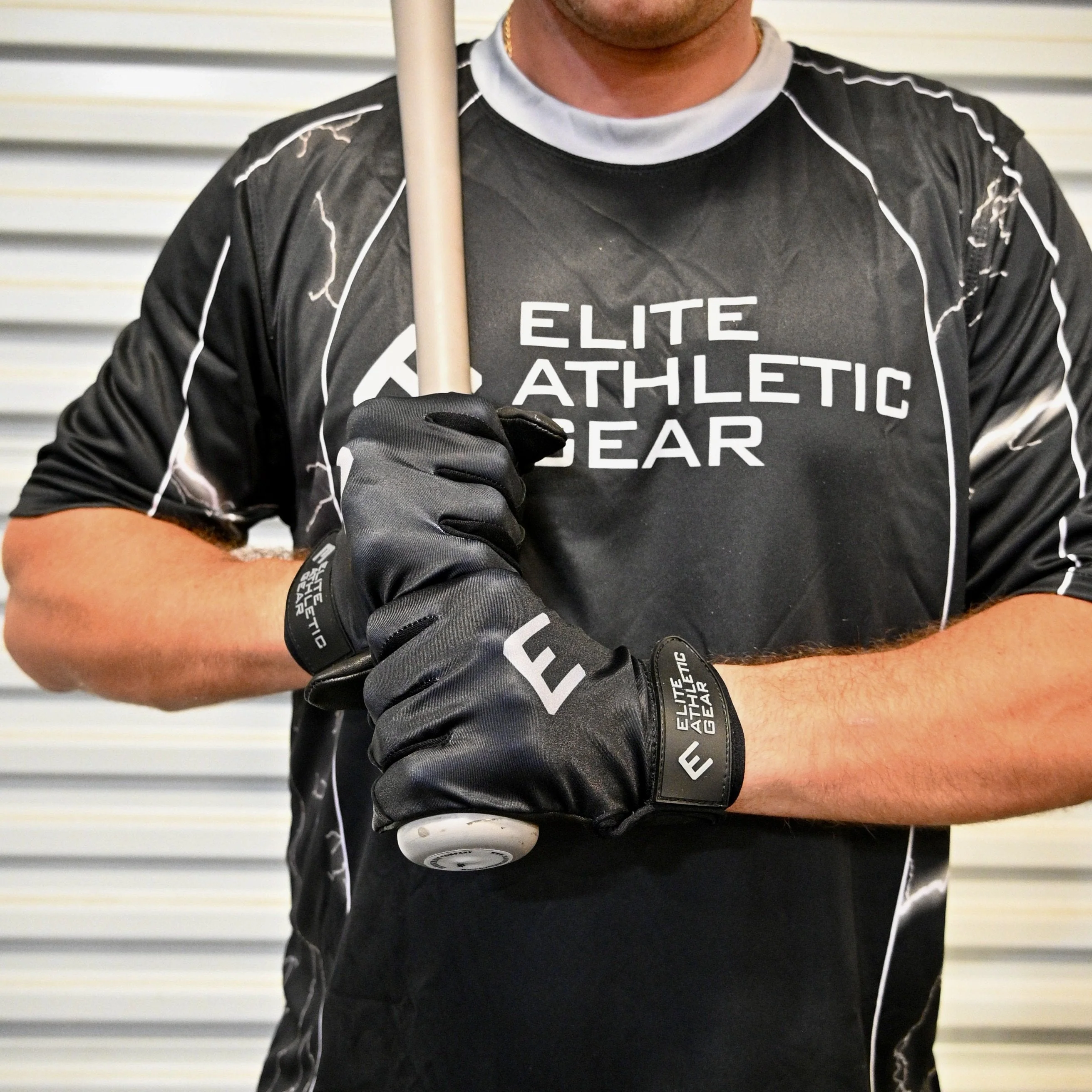 Black Batting Gloves - Image 2