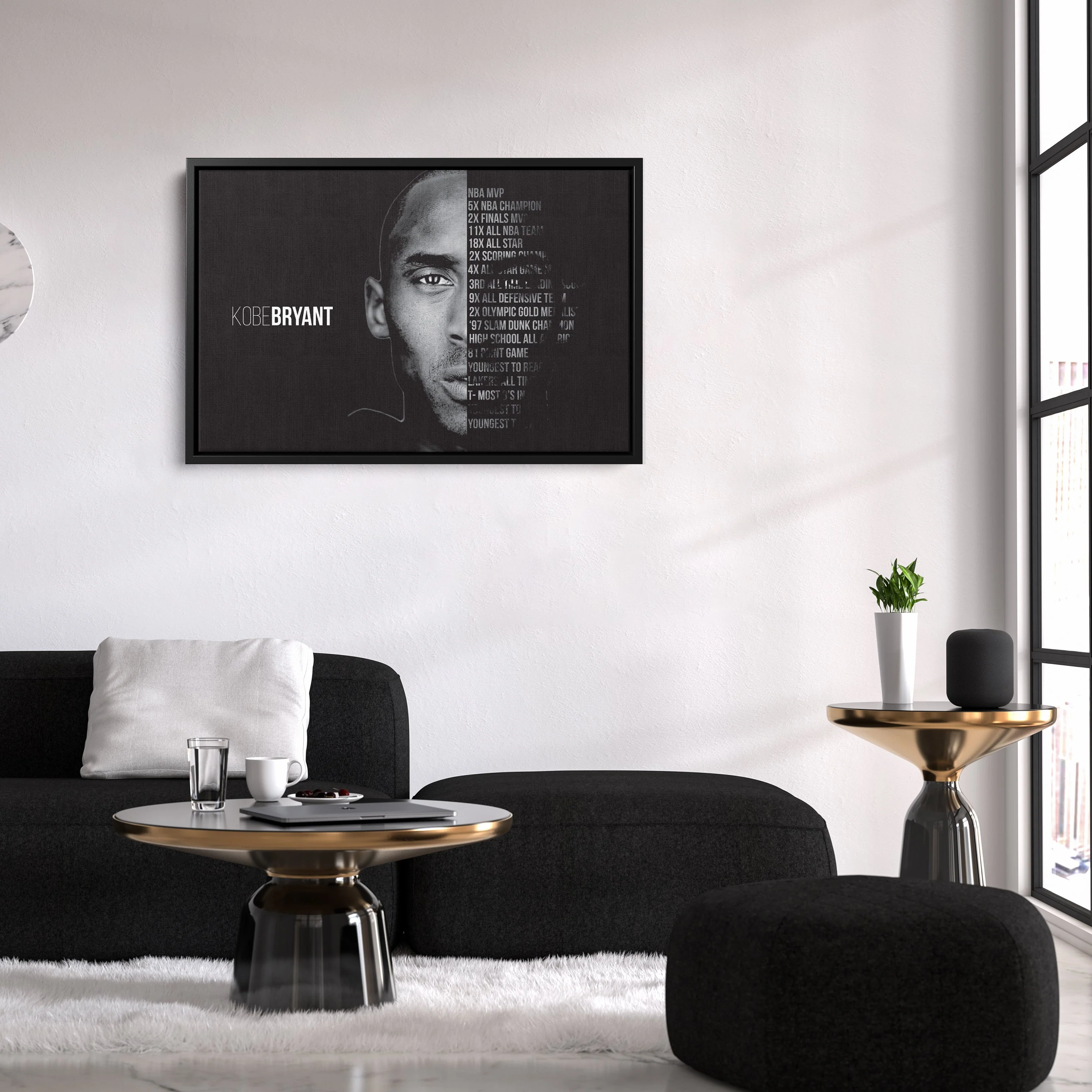 Black Mamba Career Kobe Bryant Canvas Wall Art - Image 6