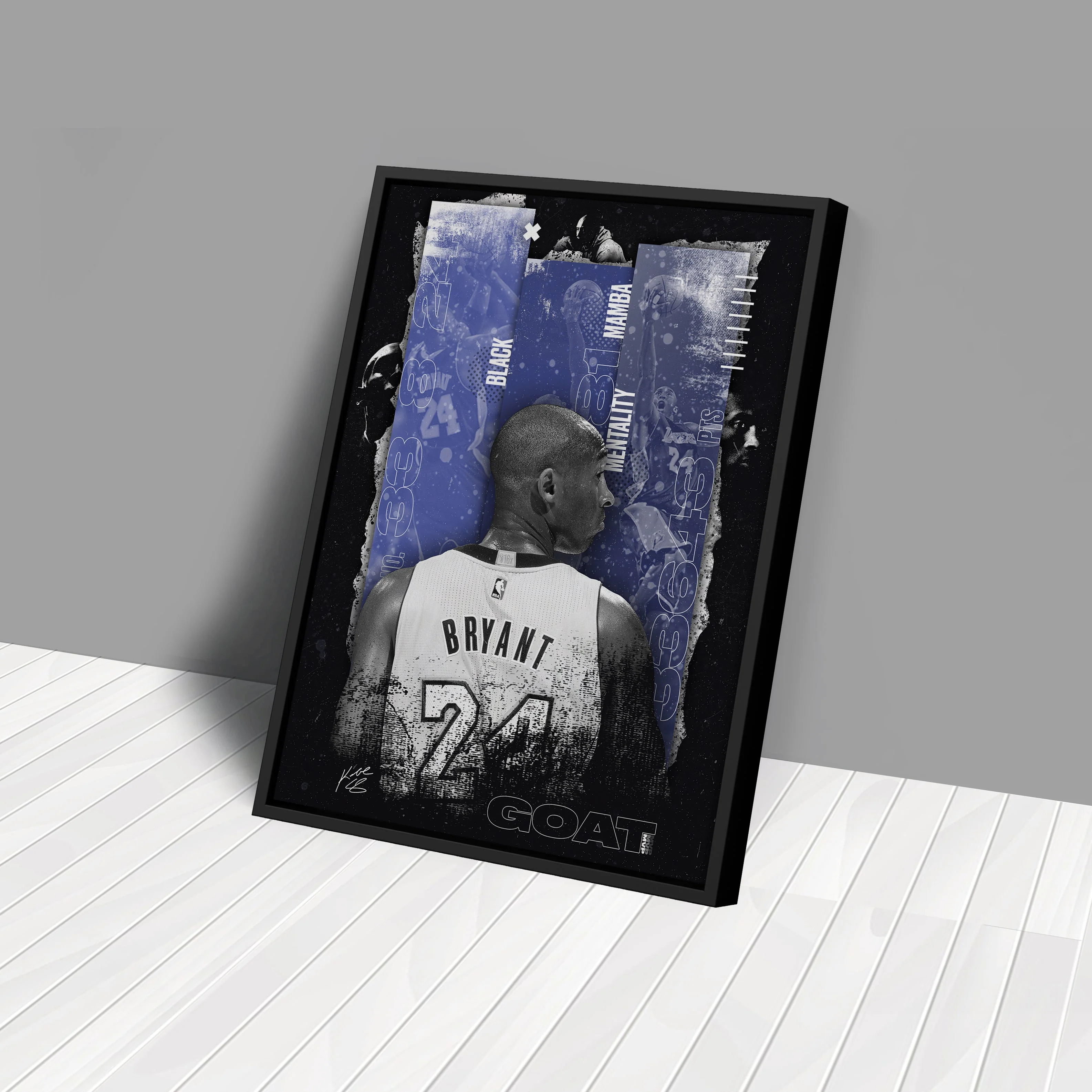 Black Mamba Mentality Kobe Bryant NBA Canvas Art - Image 4