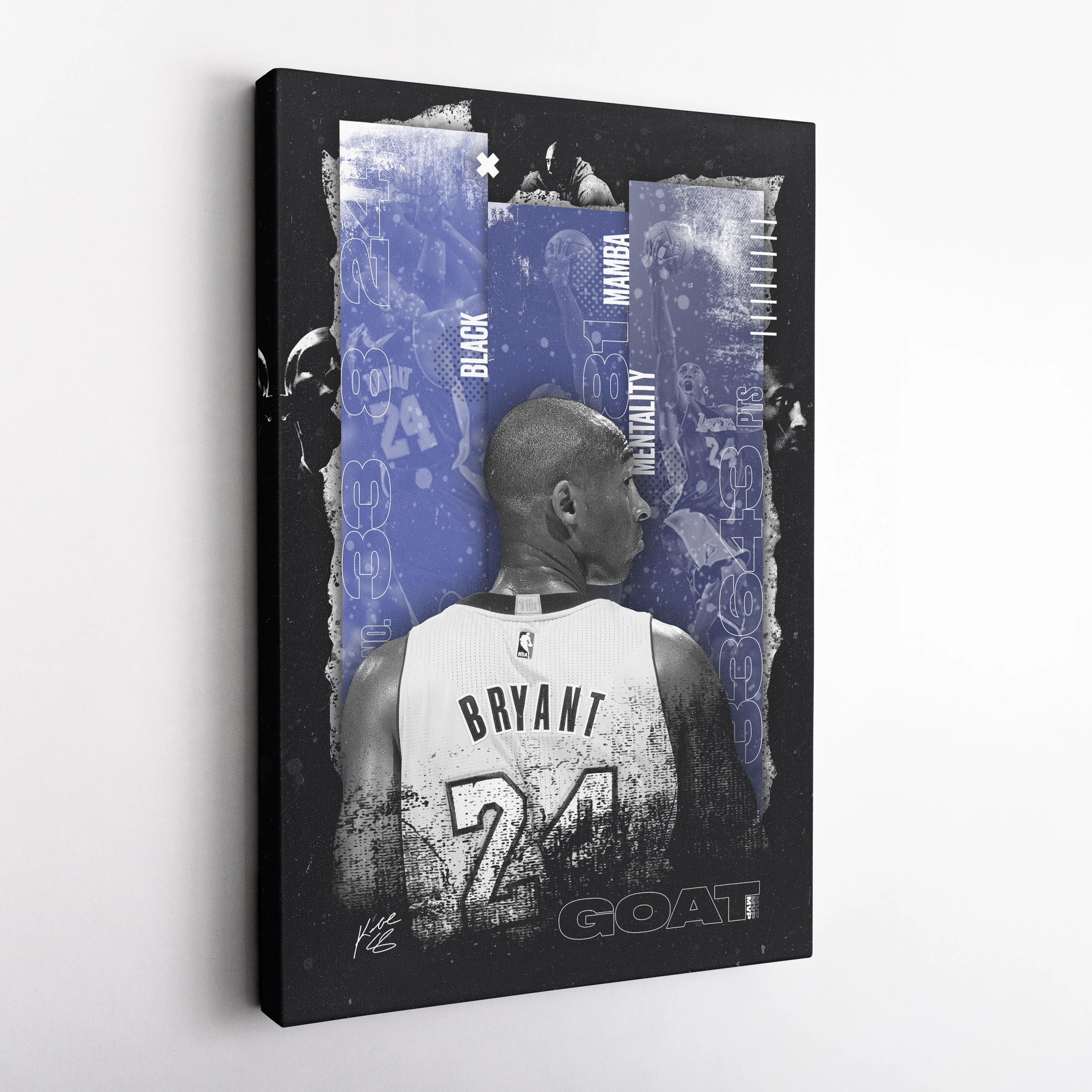 Black Mamba Mentality Kobe Bryant NBA Canvas Art - Image 5