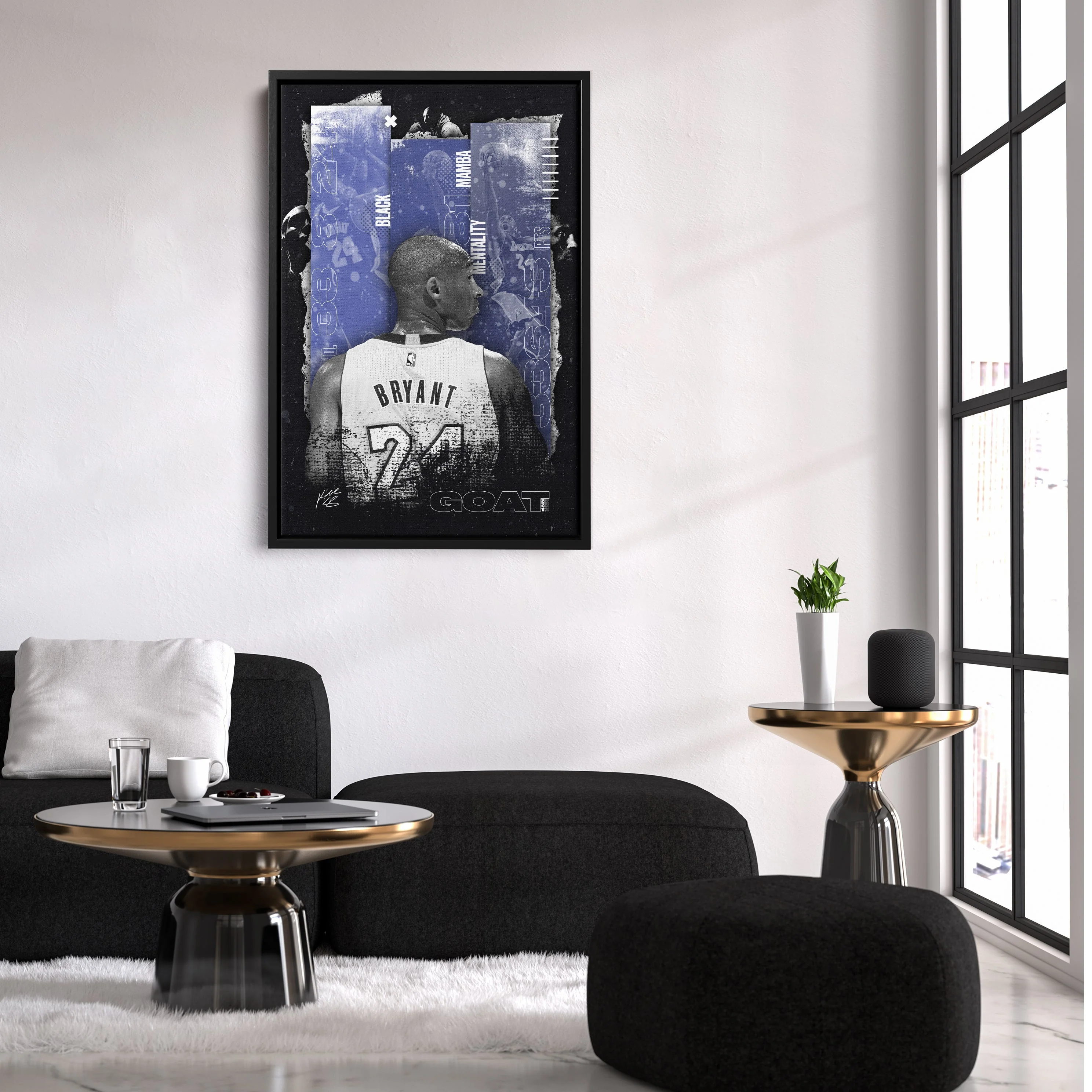 Black Mamba Mentality Kobe Bryant NBA Canvas Art - Image 6