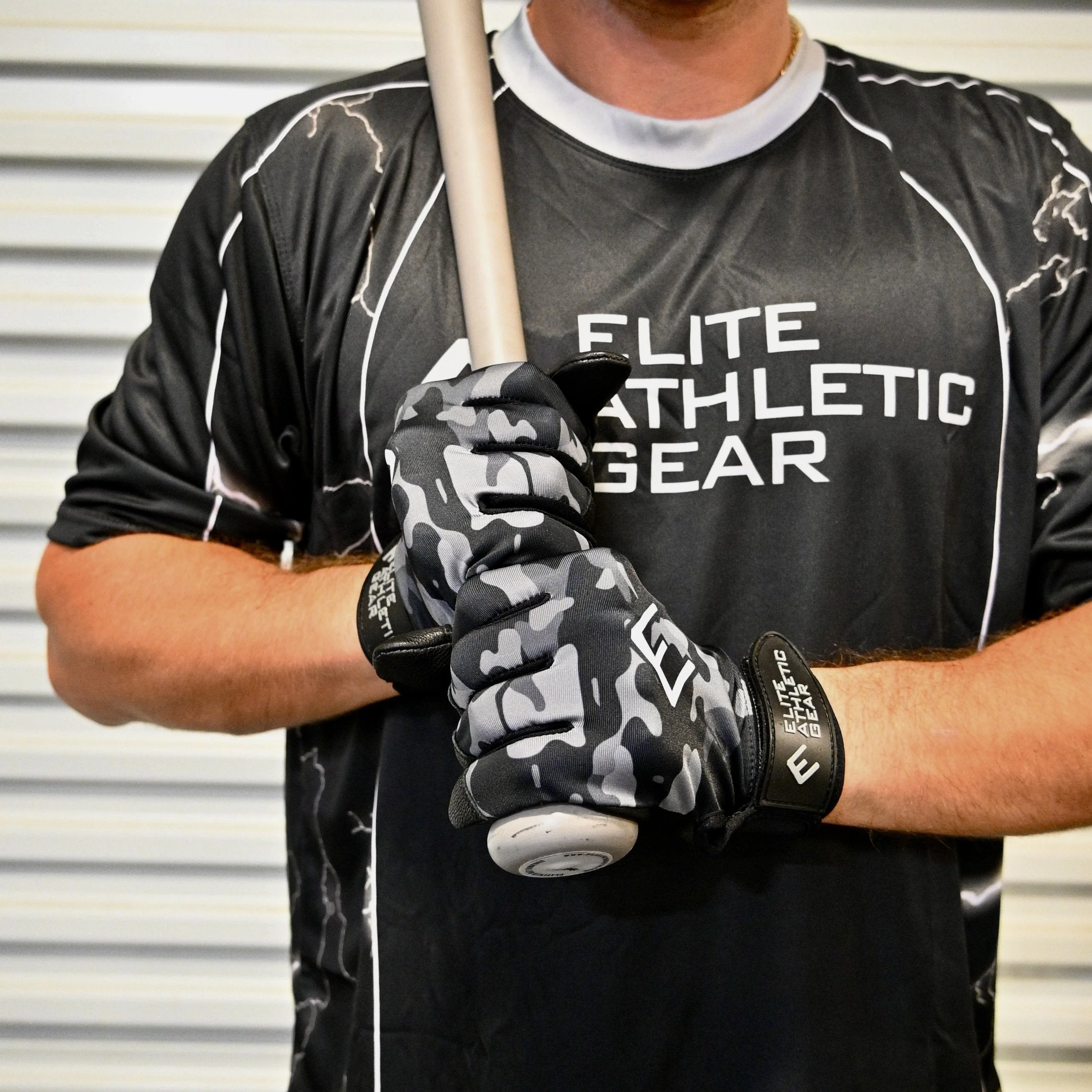 Blackout Camo Batting Gloves - Image 2