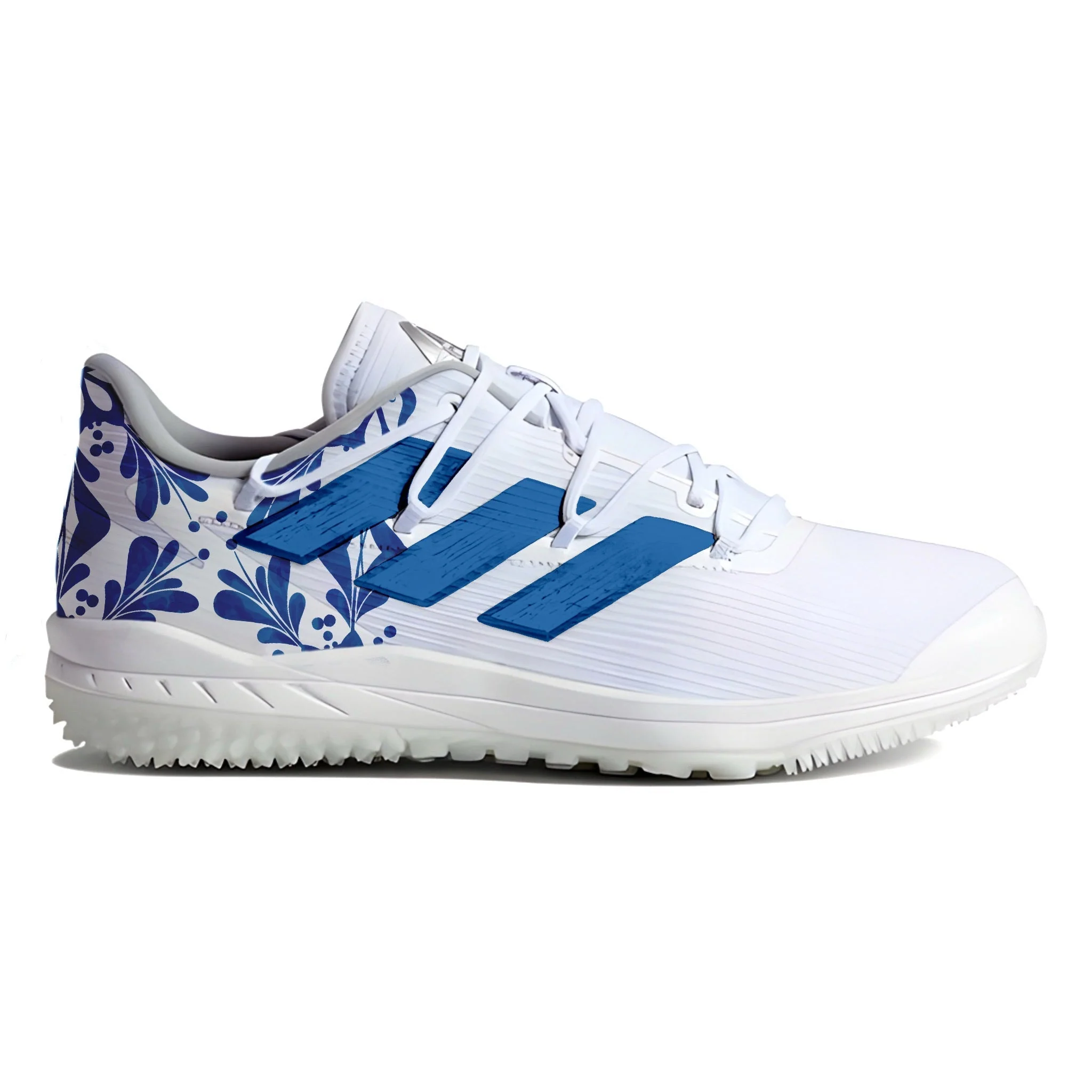 "Blue Porcelain" Adidas Adizero Afterburner 8 Turf Shoes