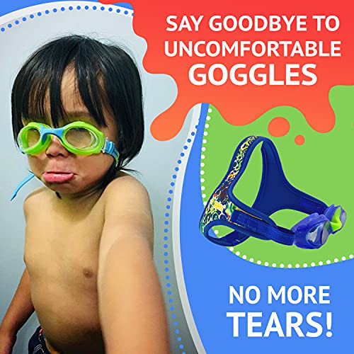 Blue Wavez Kids Swim Goggles - Image 2