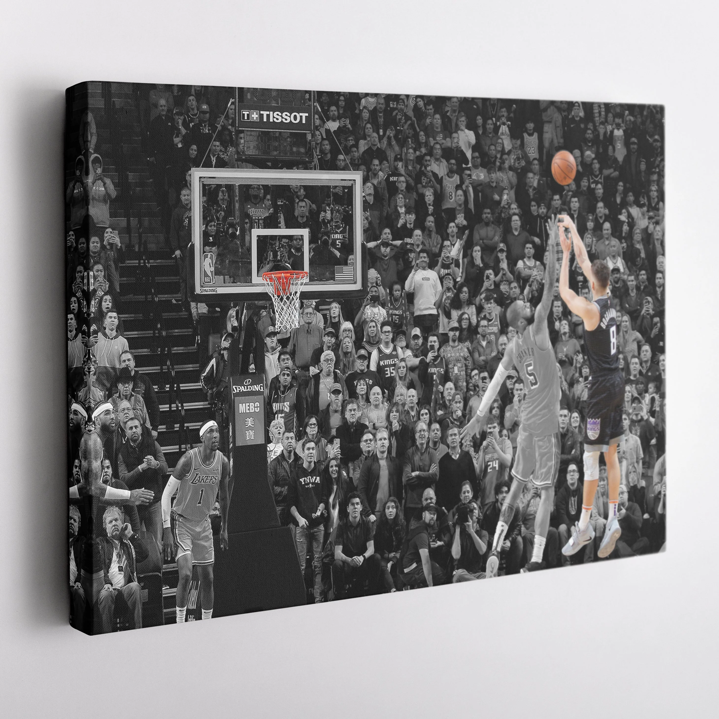 NBA Bogdan Bogdanovic Buzzer Beater vs Lakers Canvas Wall Art Decor - Image 5