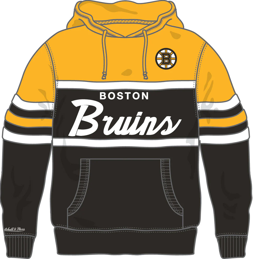 Boston Bruins Mitchell & Ness Head Coach Hoodie - Image 2