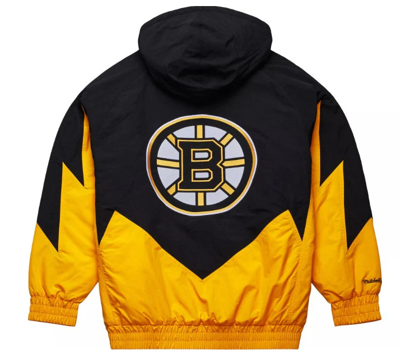 Boston Bruins Mitchell & Ness Retro Gold Windbreaker Jacket - Image 2