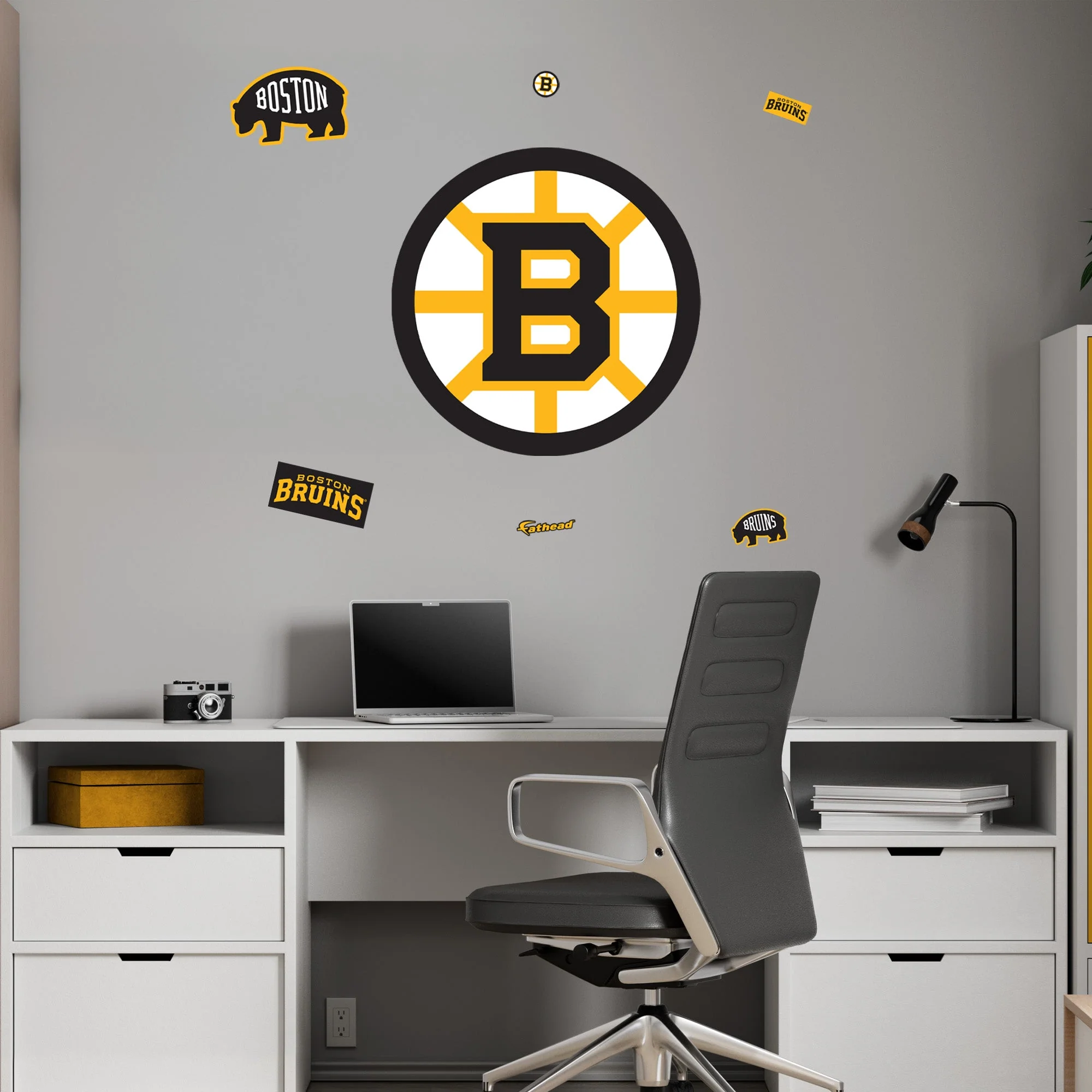 Boston Bruins Official NHL Reusable Vinyl Wall Decals - Image 4