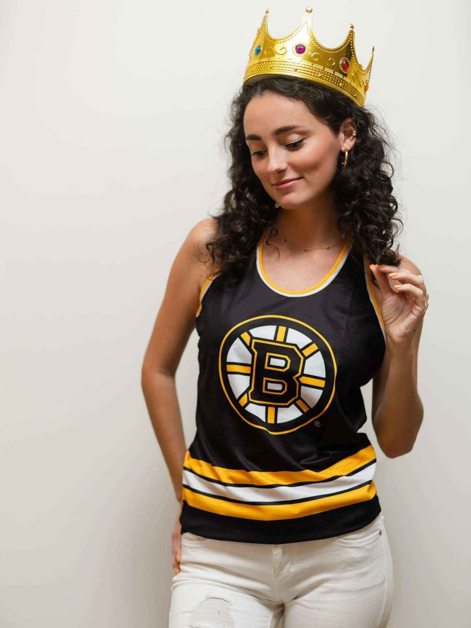 Boston Bruins Women's Racerback Hockey Tank - Image 5