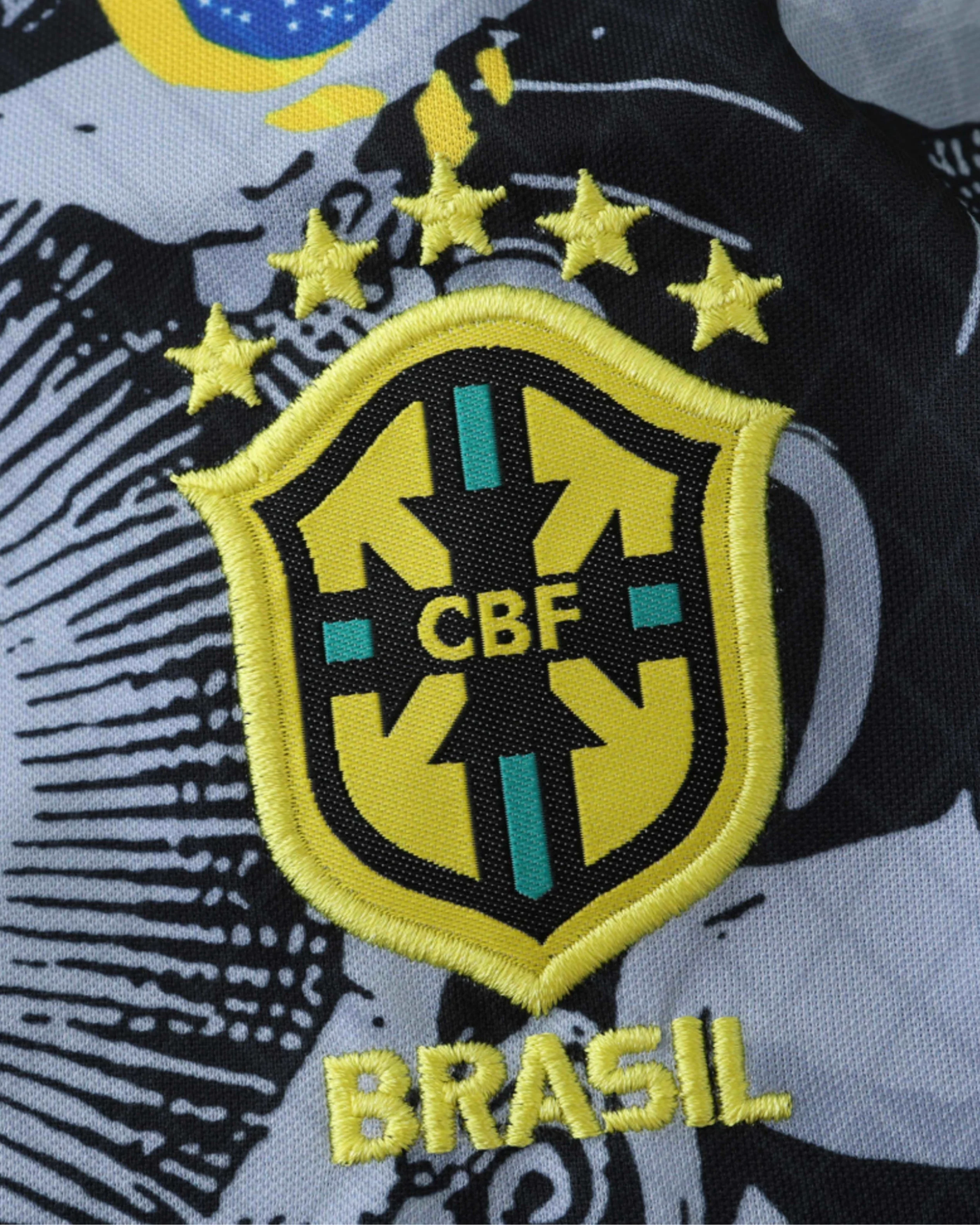 Brazil x Jesus Kids Replica Jersey & Shorts - Image 3
