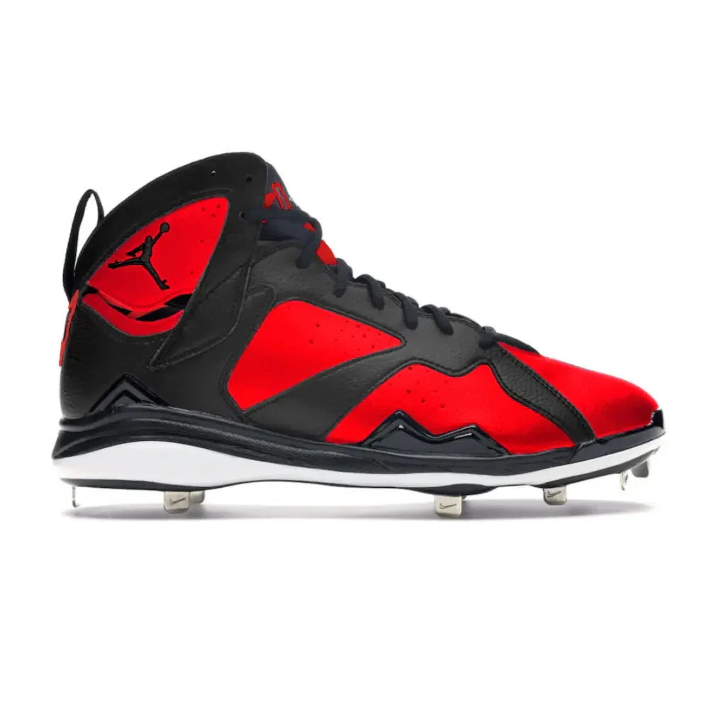 "Bred" Jordan 7 Retro Cleats