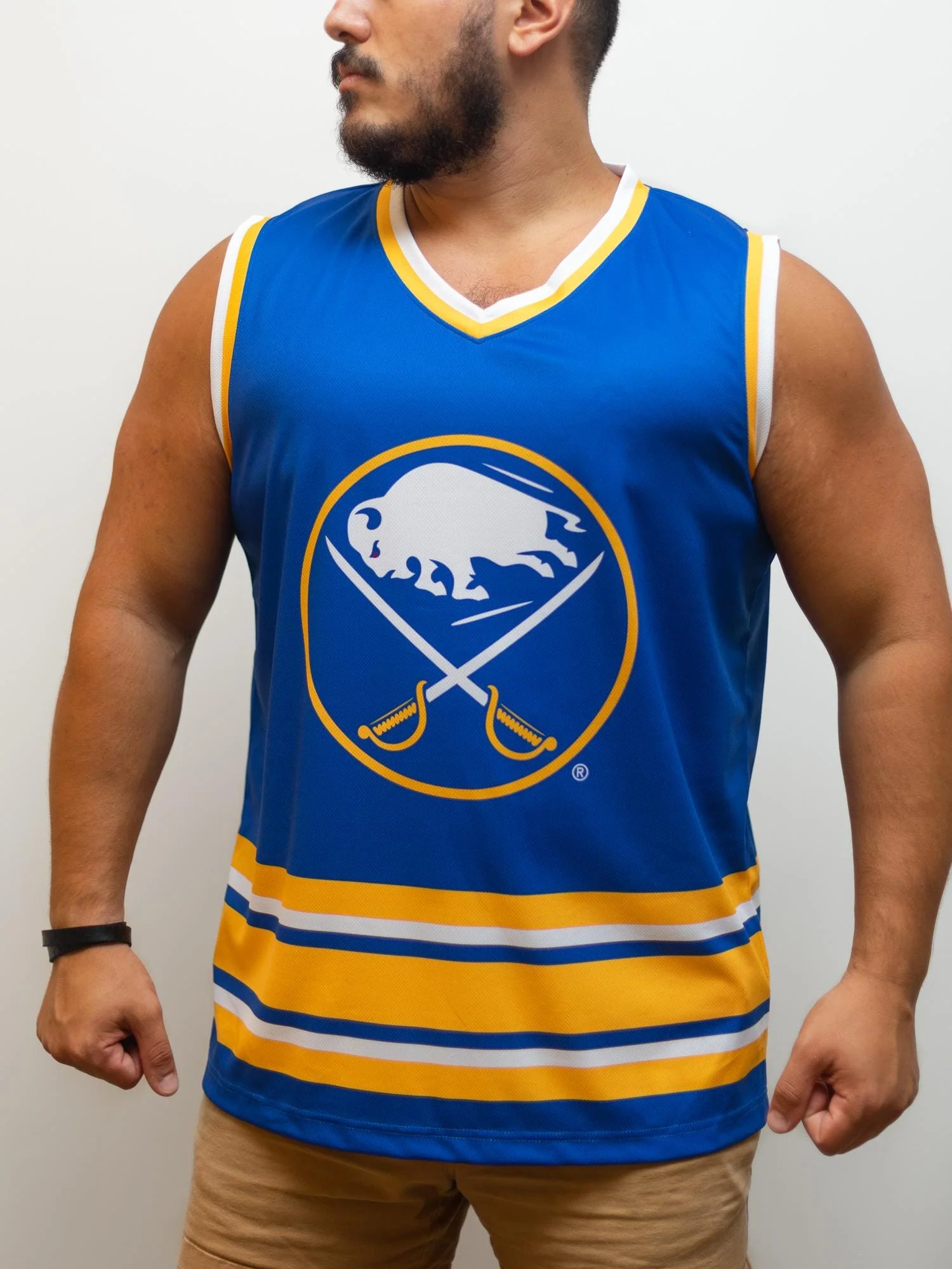 Buffalo Sabres Royal Blue Hockey Tank - Image 7