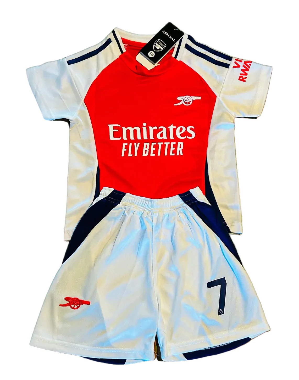 Buyako Saka Arsenal Kids Soccer Jersey Home Kids Youth & Toddler Jersey Kit - Image 2