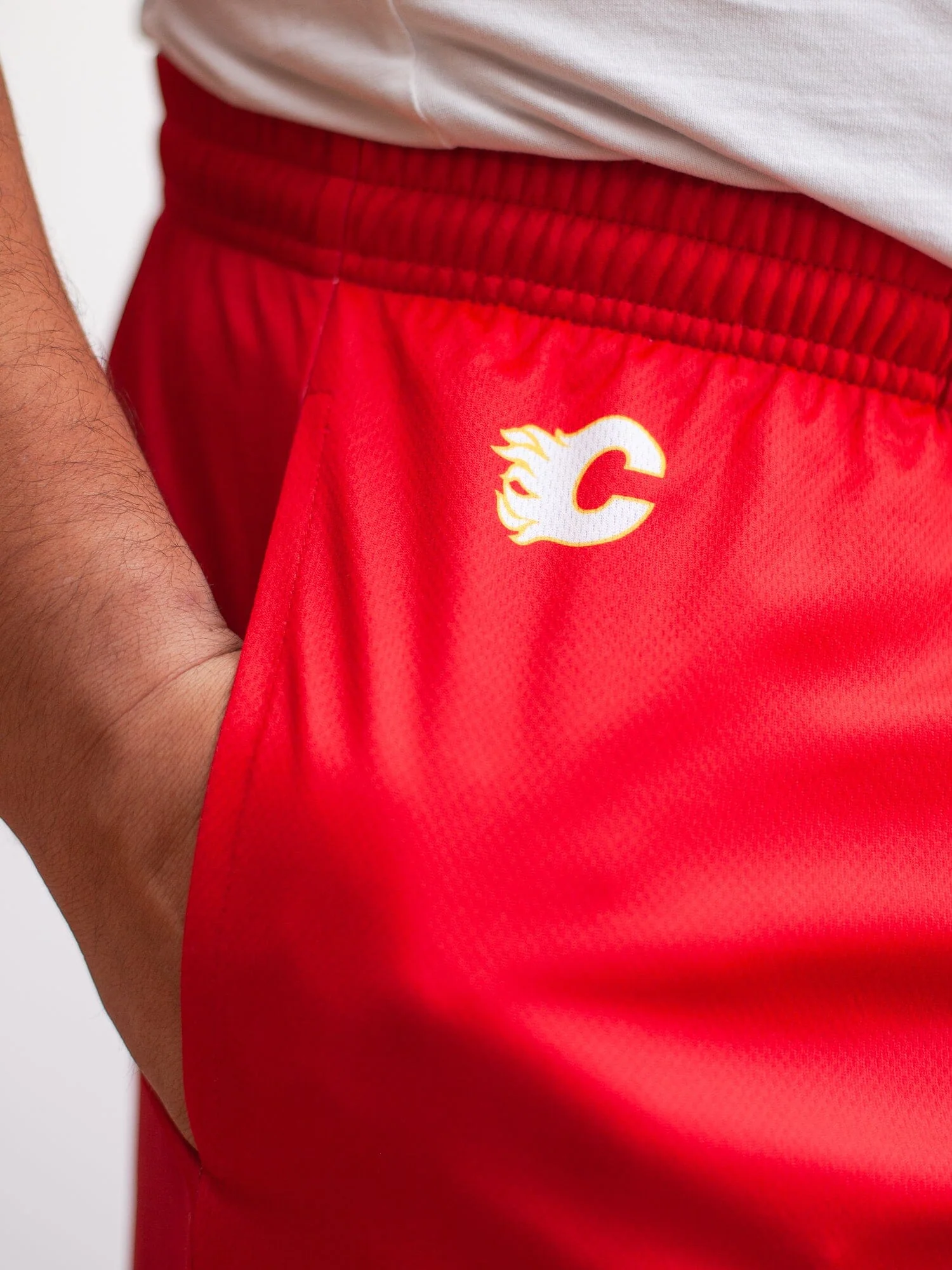 Calgary Flames Mesh Hockey Shorts - Image 2