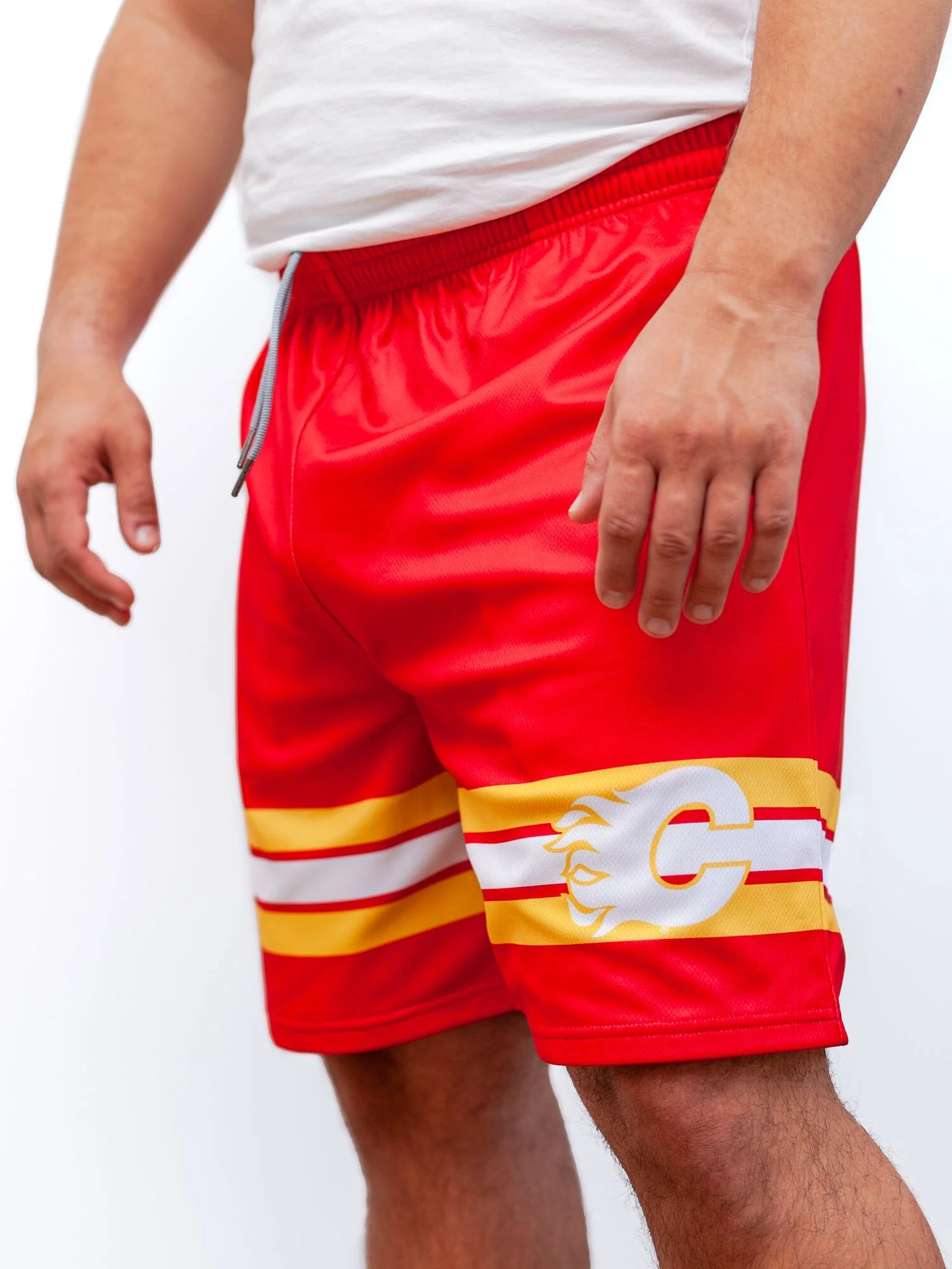 Calgary Flames Mesh Hockey Shorts - Image 3
