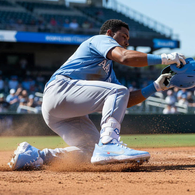"Carolina Force OW" Nike Alpha Huarache Elite 3 Low Cleats - Image 2
