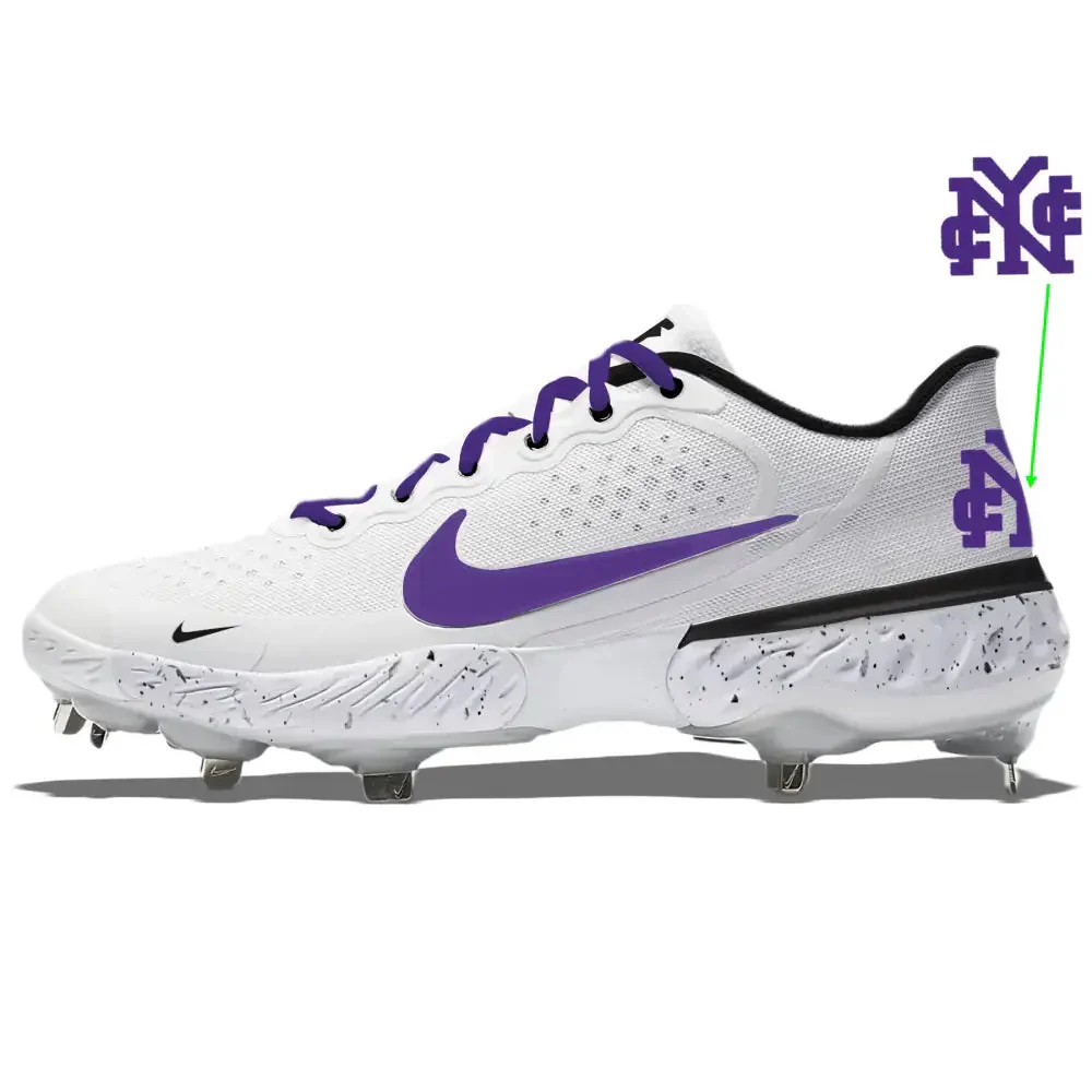 "CCNY Alternate" Nike Alpha Huarache Elite 3 Low Cleats