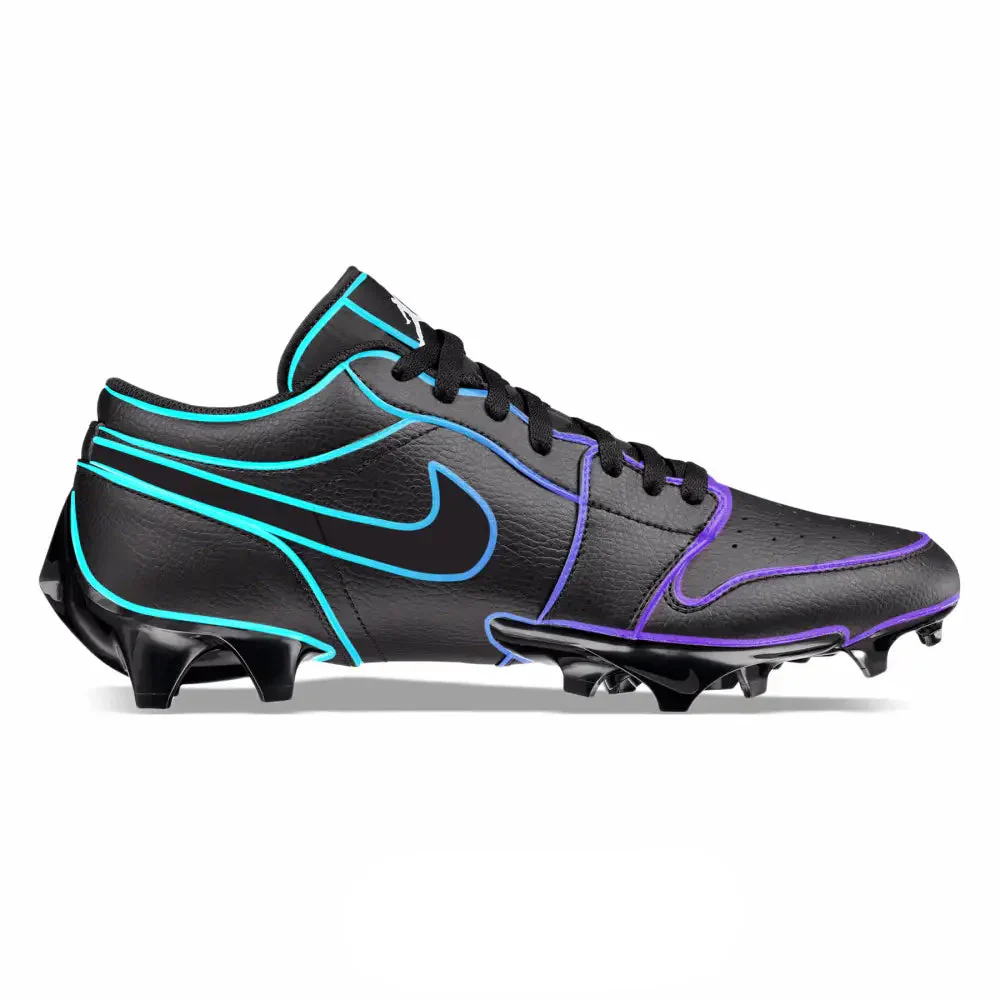 "Charlotte Nights” Jordan 1 Vapor Edge Low Cleats