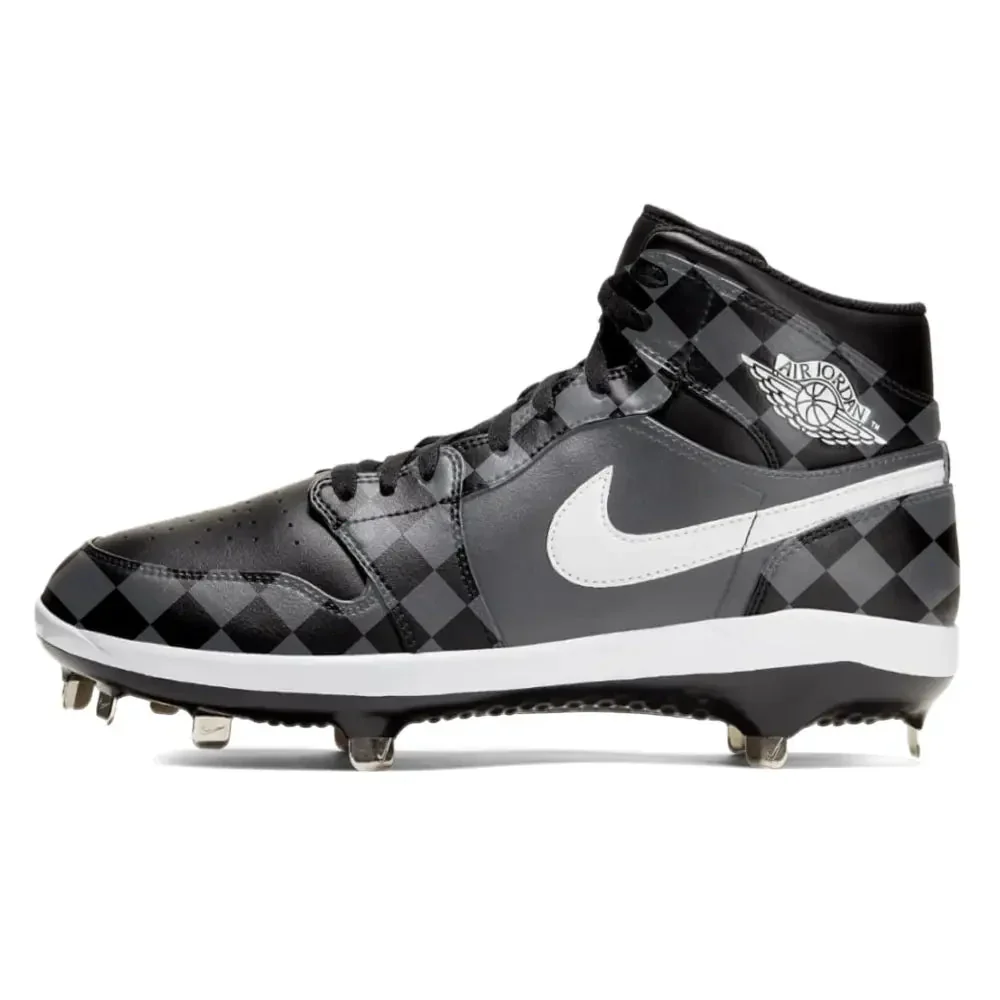 "Checkers" Jordan 1 Retro Cleats