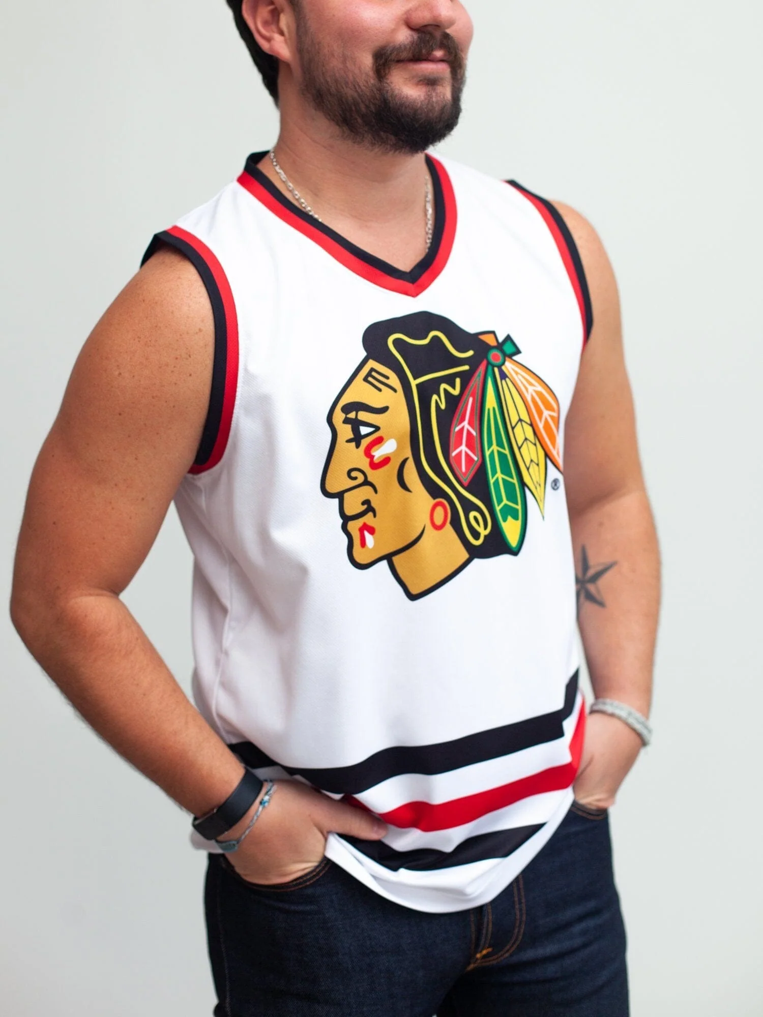 Chicago Blackhawks AWAY Hockey Tank - Image 3