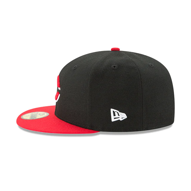 Cincinnati Reds 59FIFTY On Field Black / Red Hat - Image 3