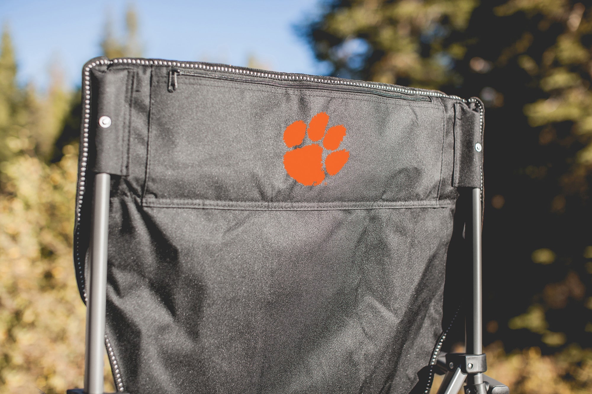 Clemson Tigers Big Bear XXL Camping Chair with Cooler - Image 2