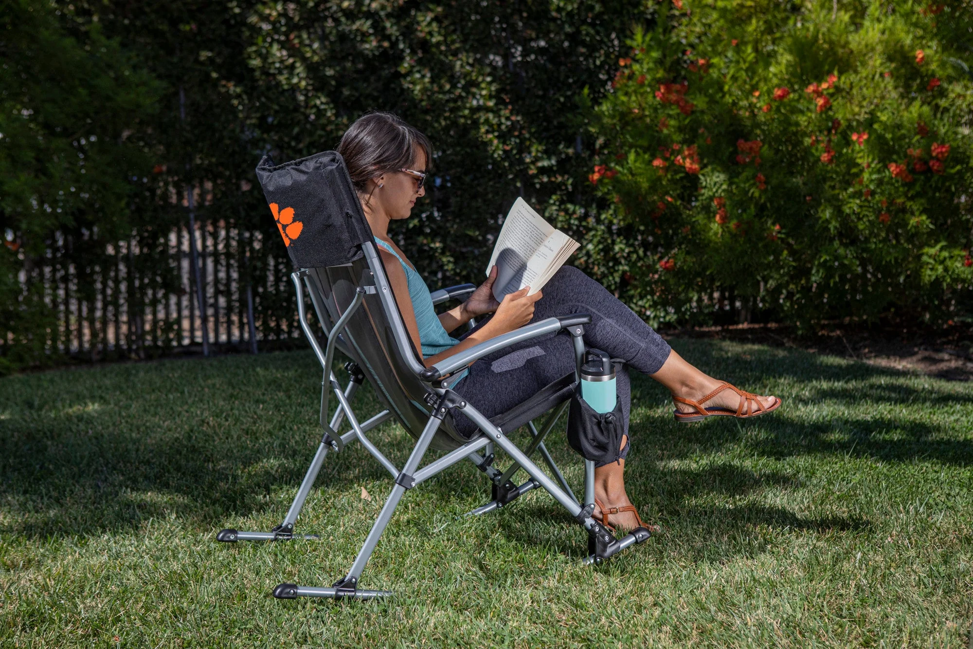 Clemson Tigers Outdoor Rocking Camp Chair - Image 2