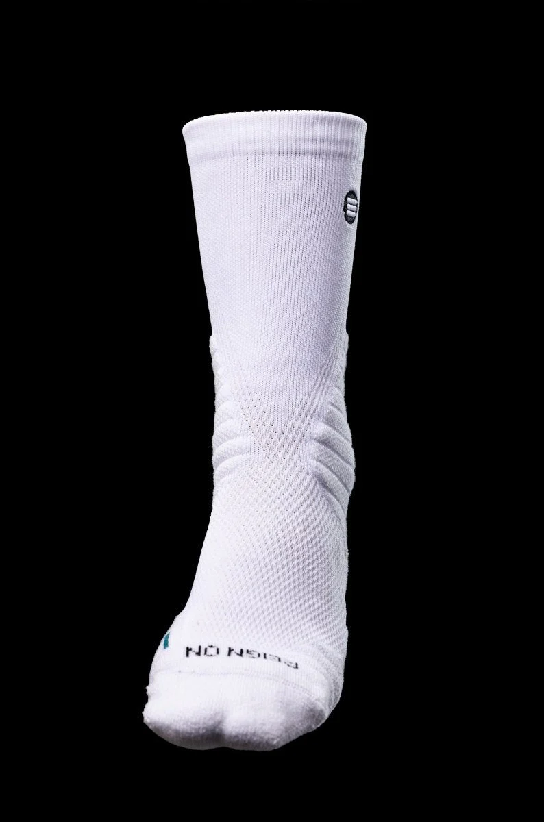 Cloud Tech Performance Socks in White - Image 4