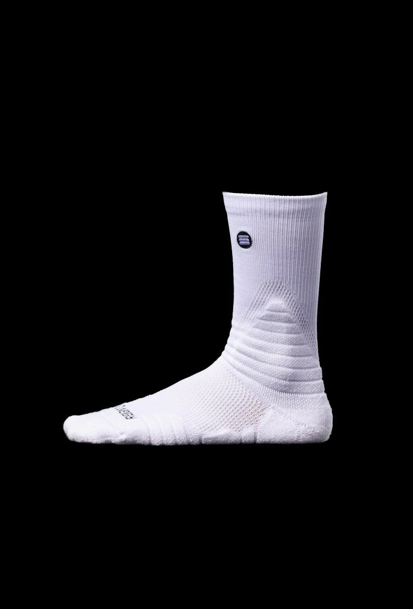 Cloud Tech Performance Socks in White - Image 5