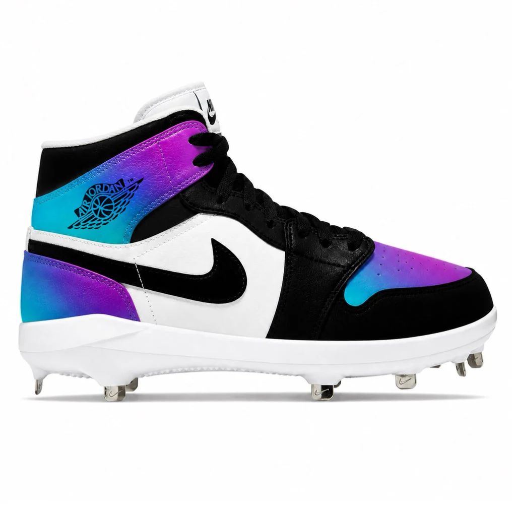 "Color Shift" Jordan 1 Retro Cleats
