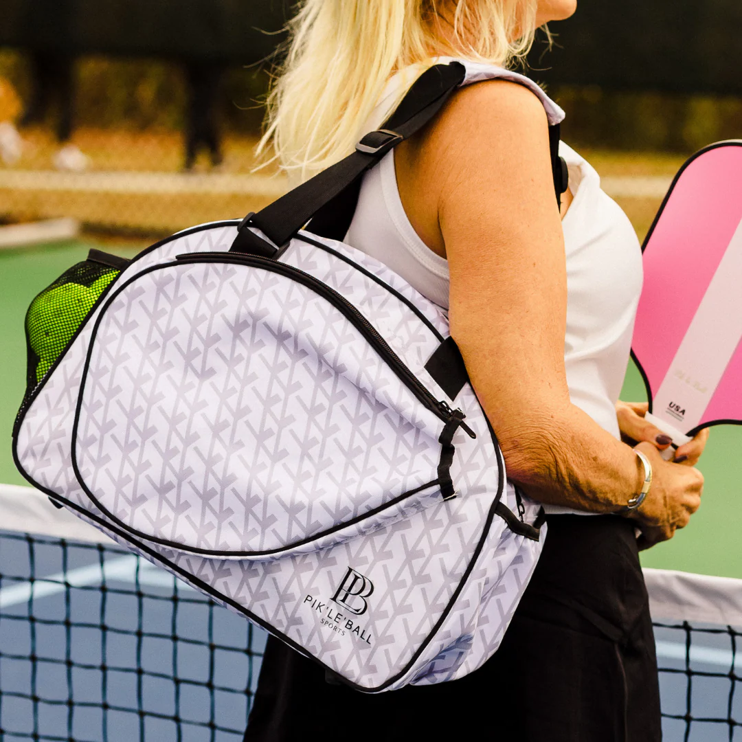 Court Couture White Premium Women's Pickleball Bag - Image 3